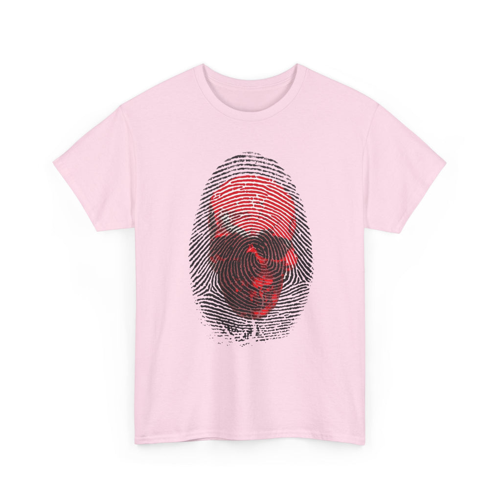 Skull Fingerprint T-Shirt – Dark Art Graphic Tee