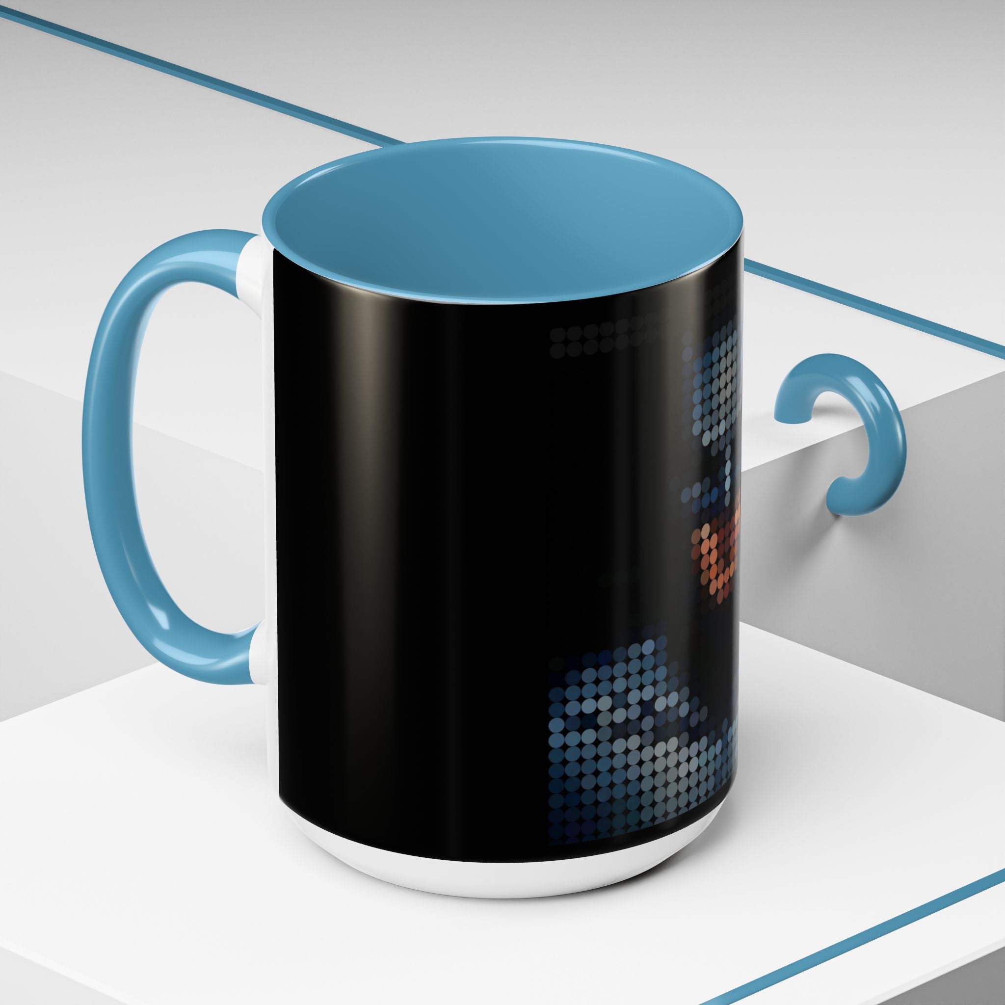 Pixel Art Dark Knight — Coffee Mug