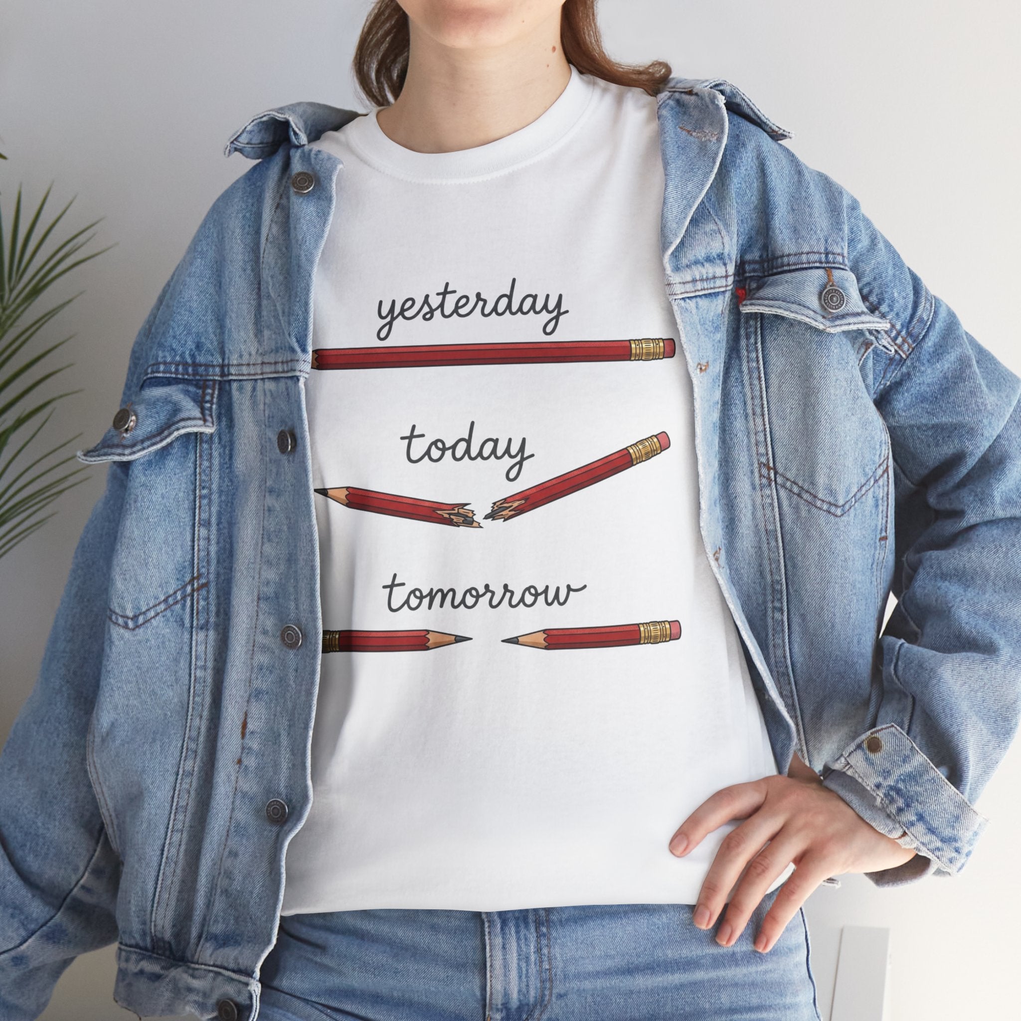 "yesterday, today, tomorrow" — Tshirt