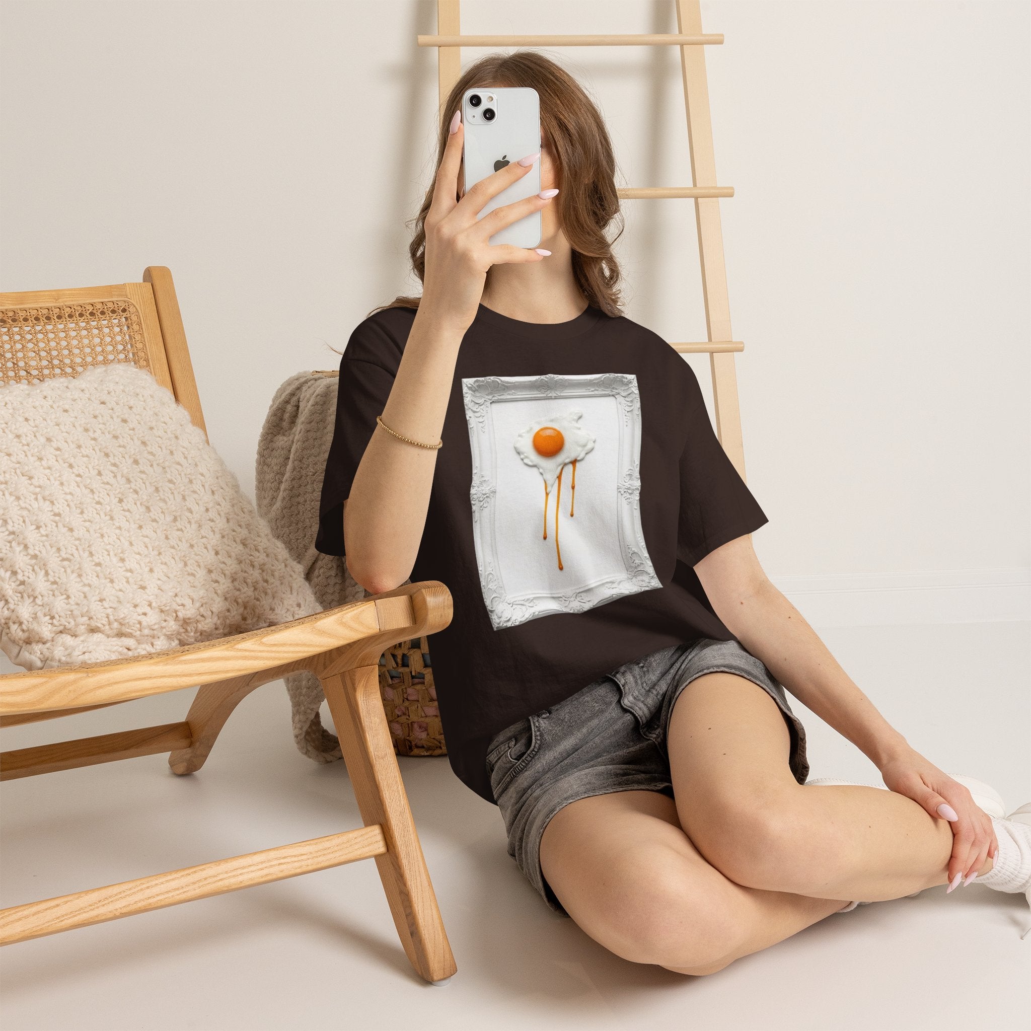 Artful Drip Fried Egg — T‑Shirt