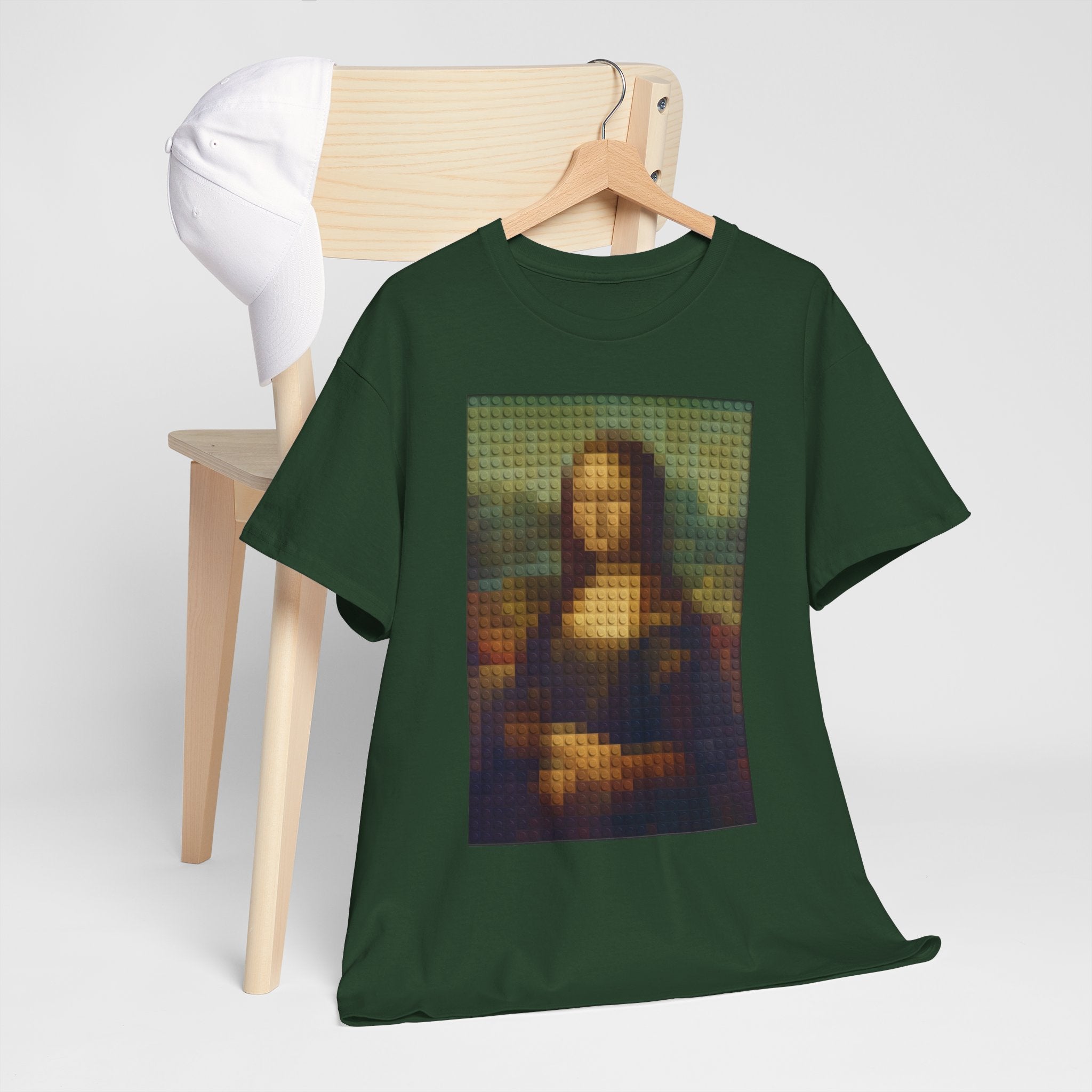 Pixelated Mona Lisa - T‑Shirt