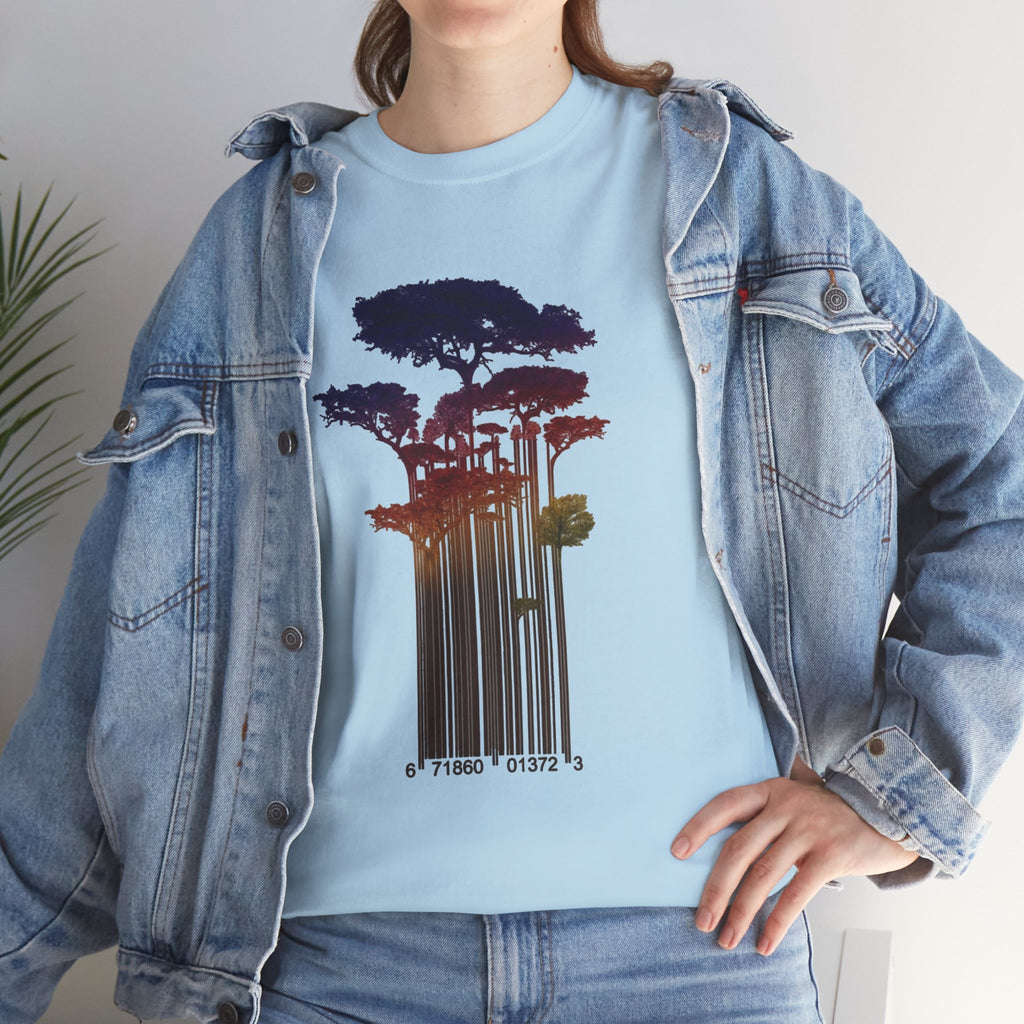 Barcode Forest T‑Shirt
