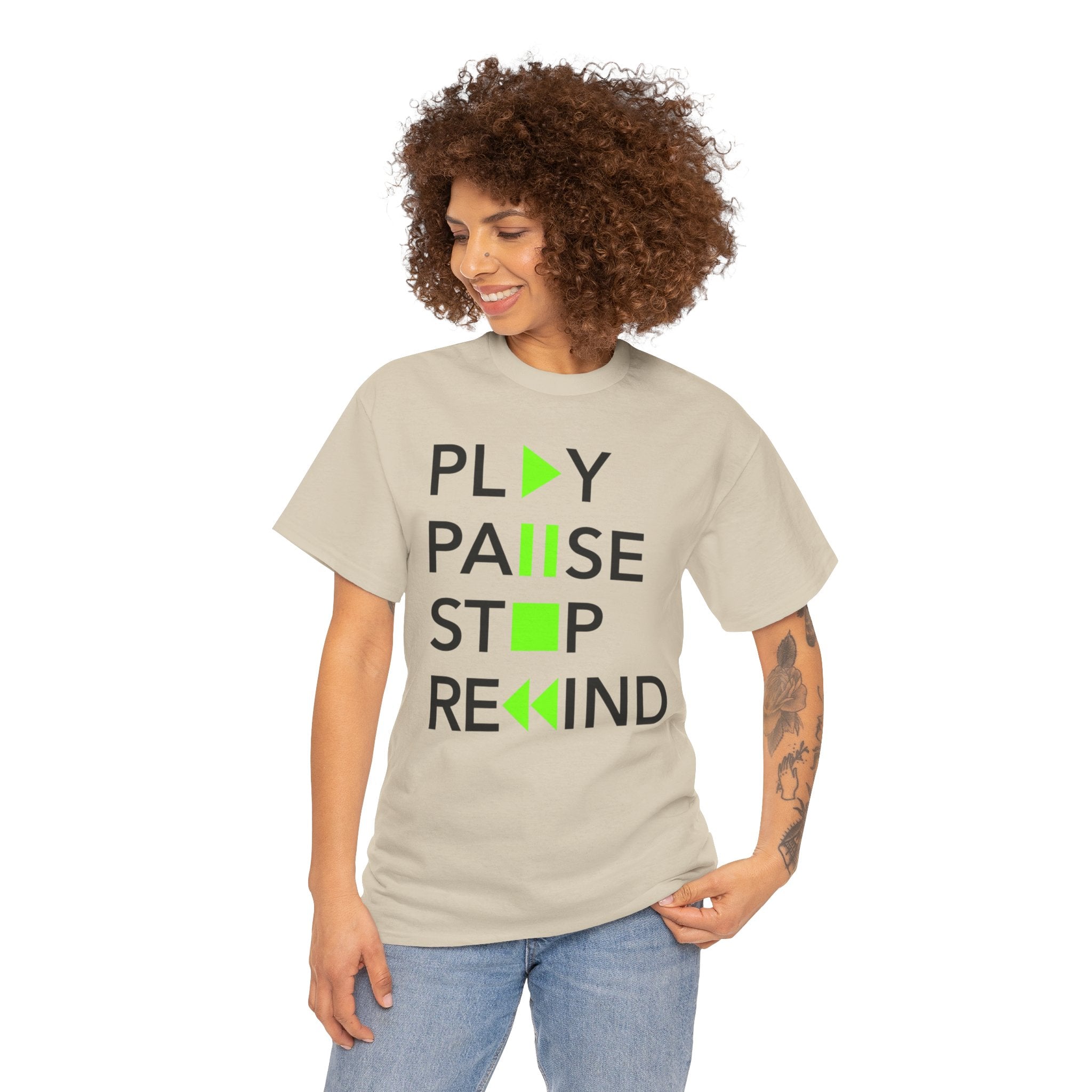Play Pause Stop Rewind — T-Shirt