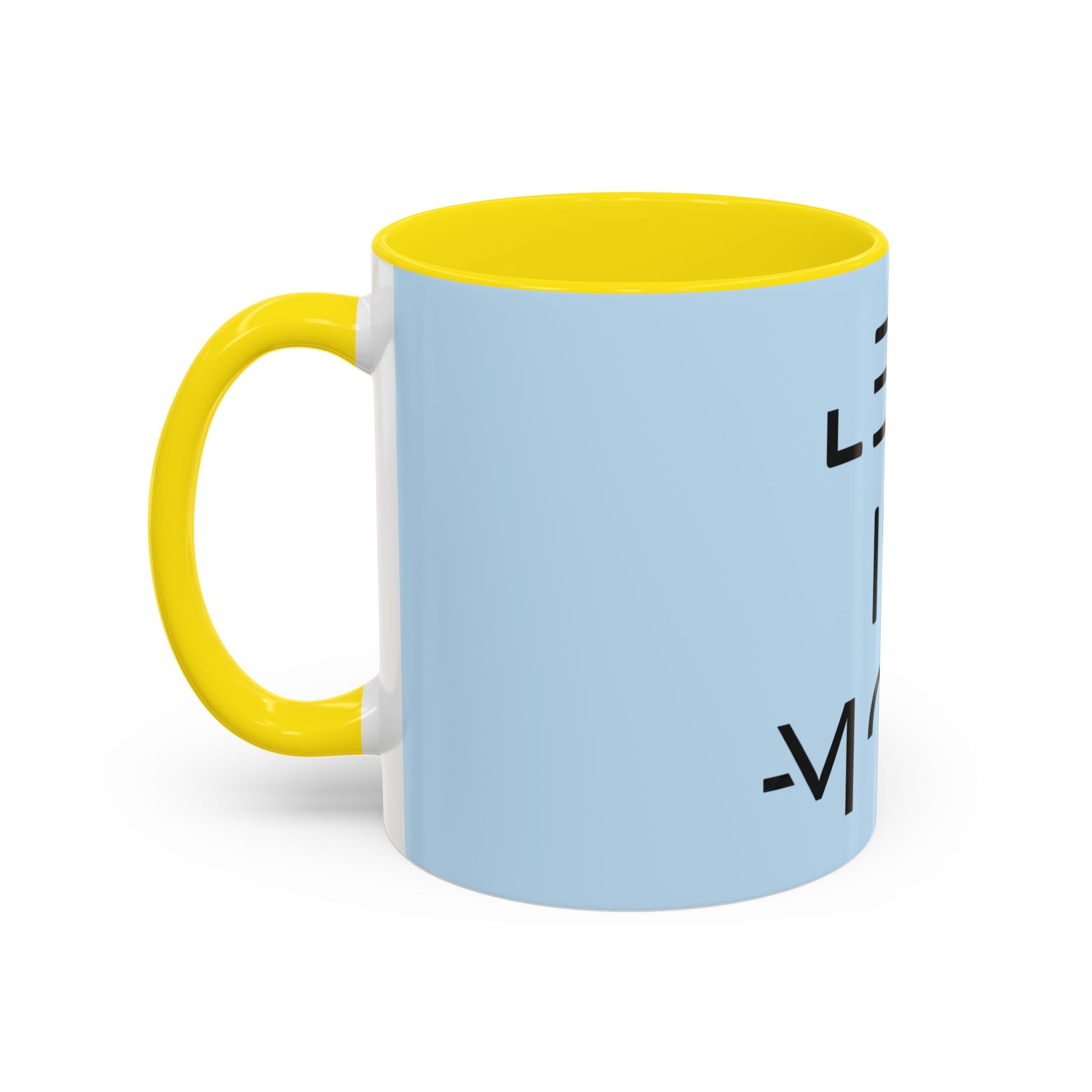 Less Is More Minimalist Accent Coffee Mug — Blue 11/15oz