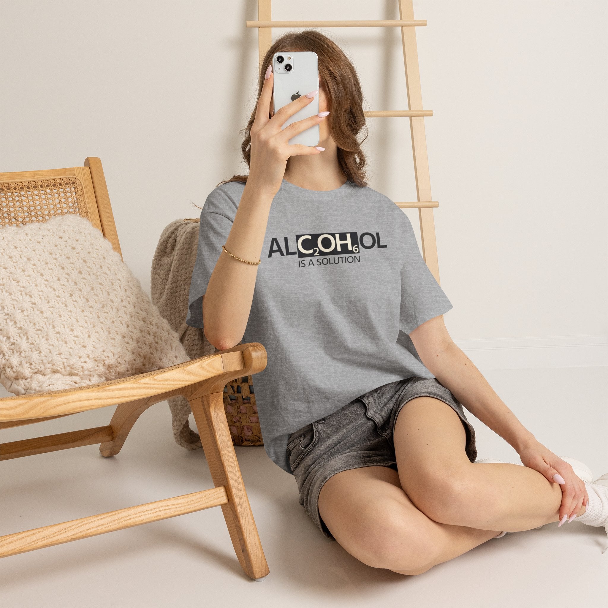 "Alcohol Is A Solution" — T-Shirt