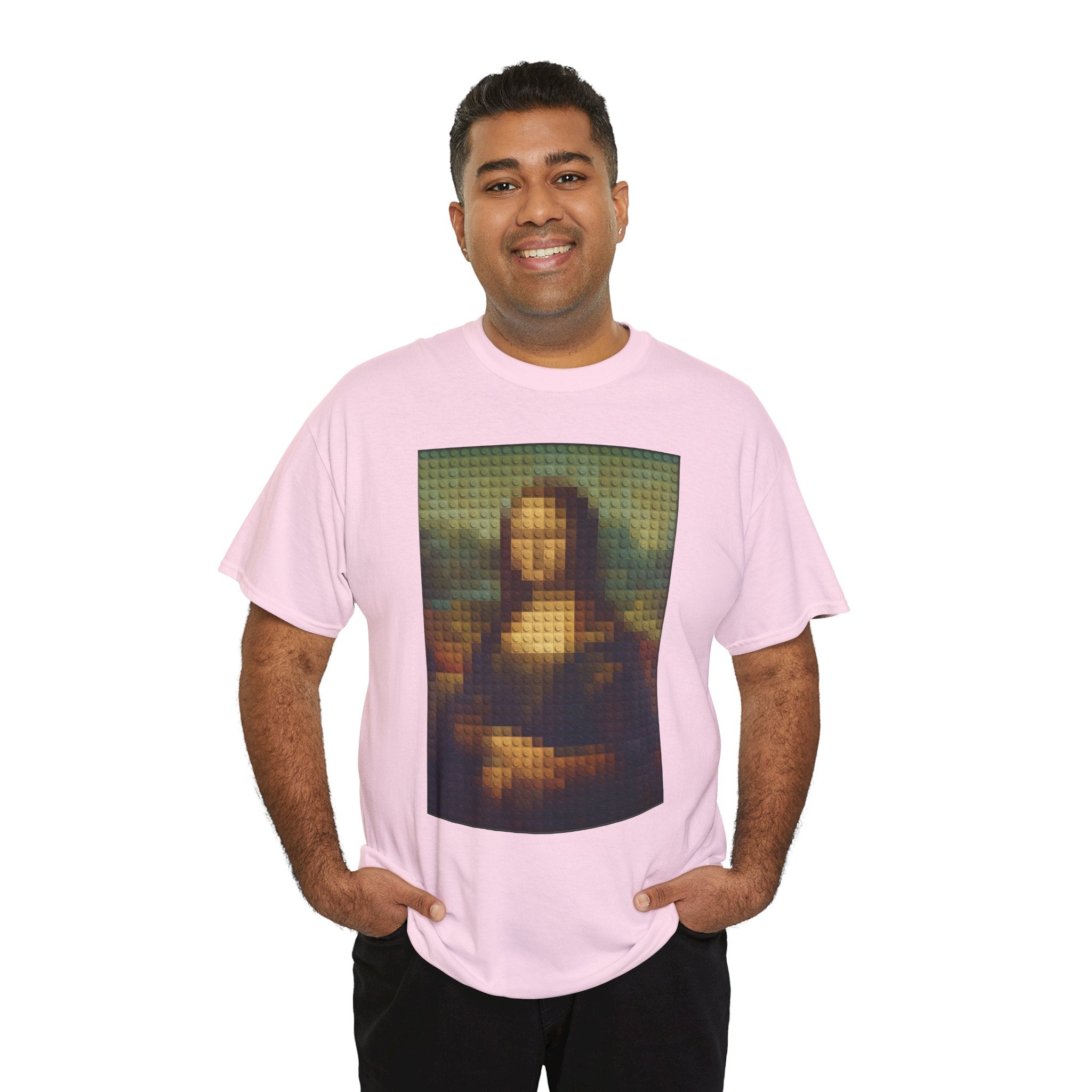 Pixelated Mona Lisa - T‑Shirt