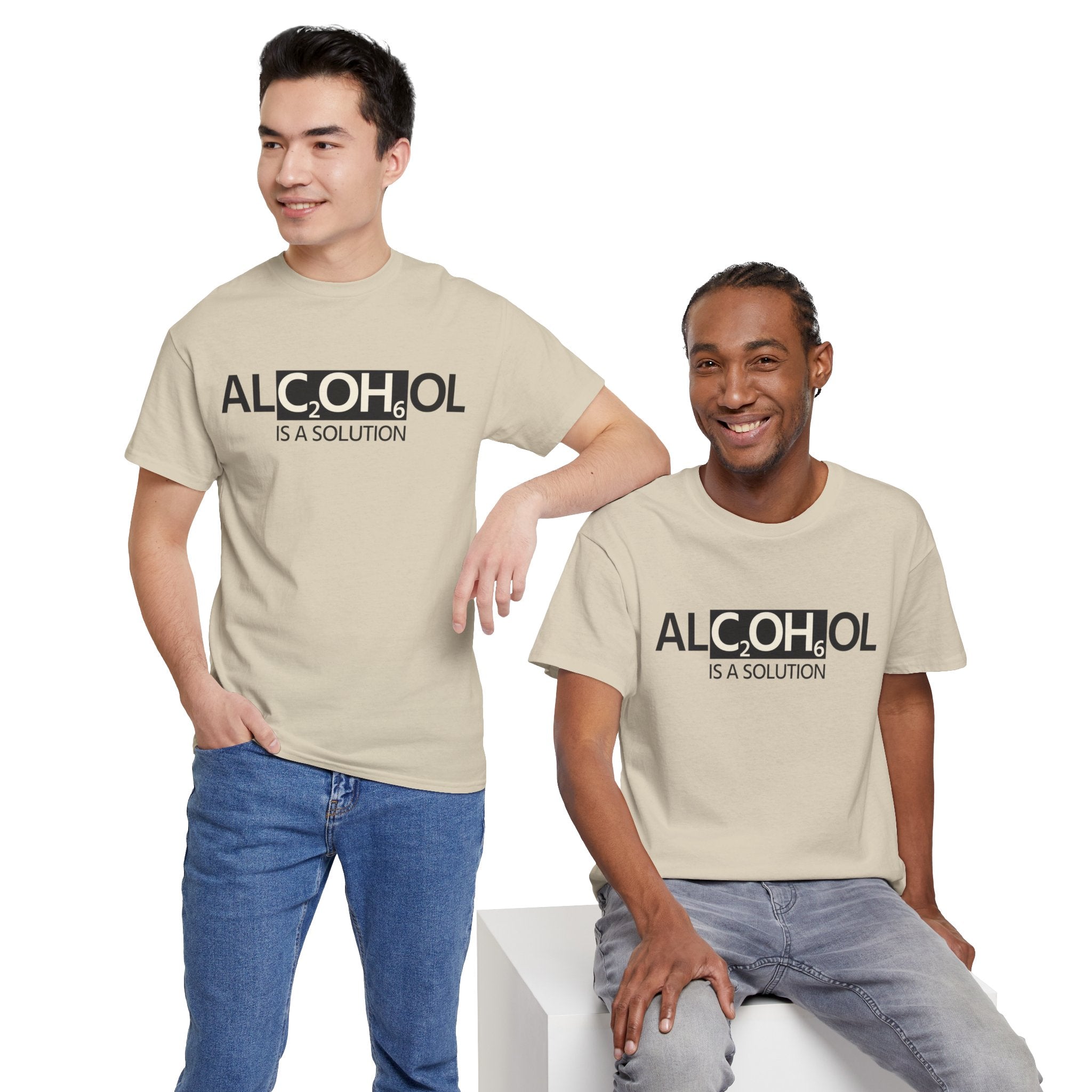 "Alcohol Is A Solution" — T-Shirt