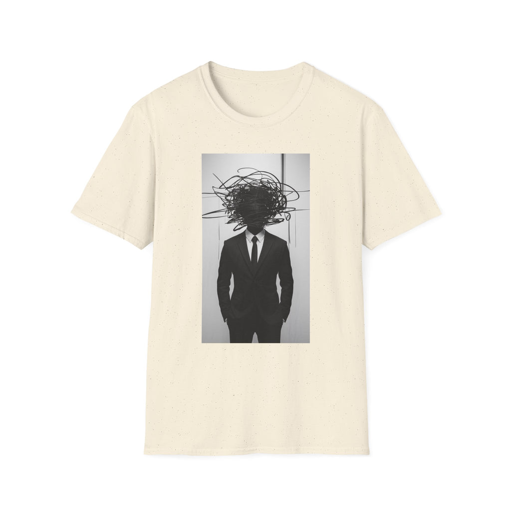 Abstract Scribble Head — T‑Shirt