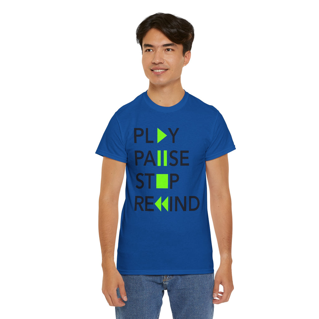 Play Pause Stop Rewind — T-Shirt