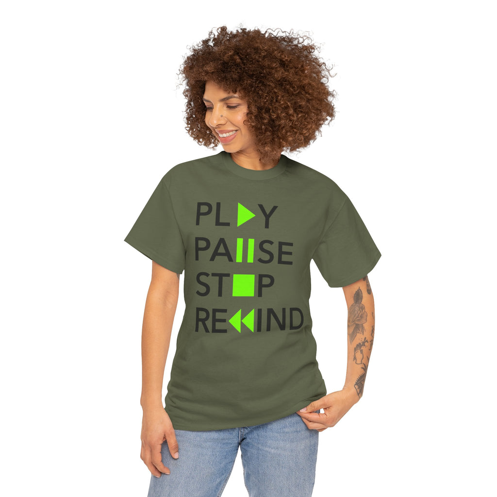 Play Pause Stop Rewind — T-Shirt