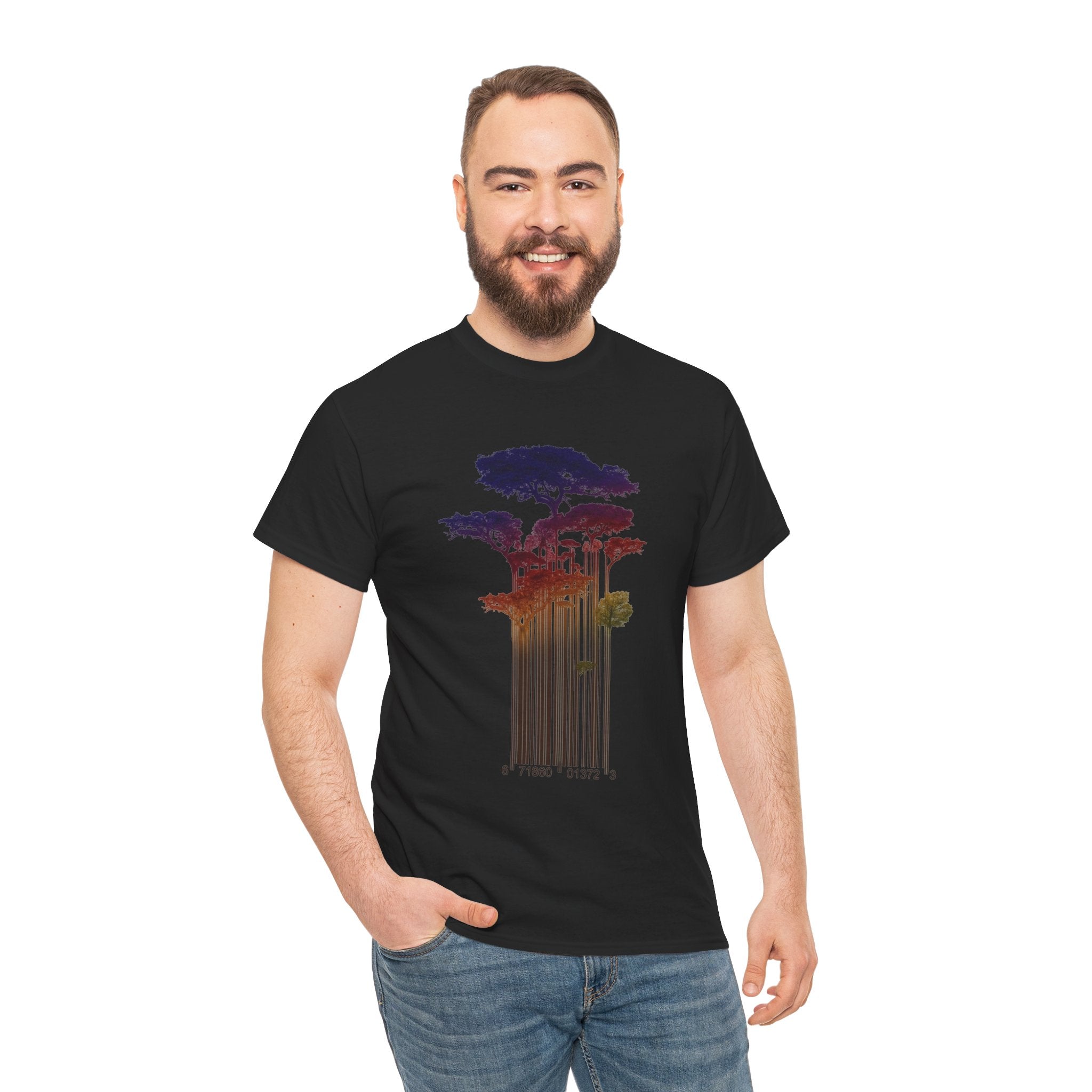 Barcode Forest T‑Shirt