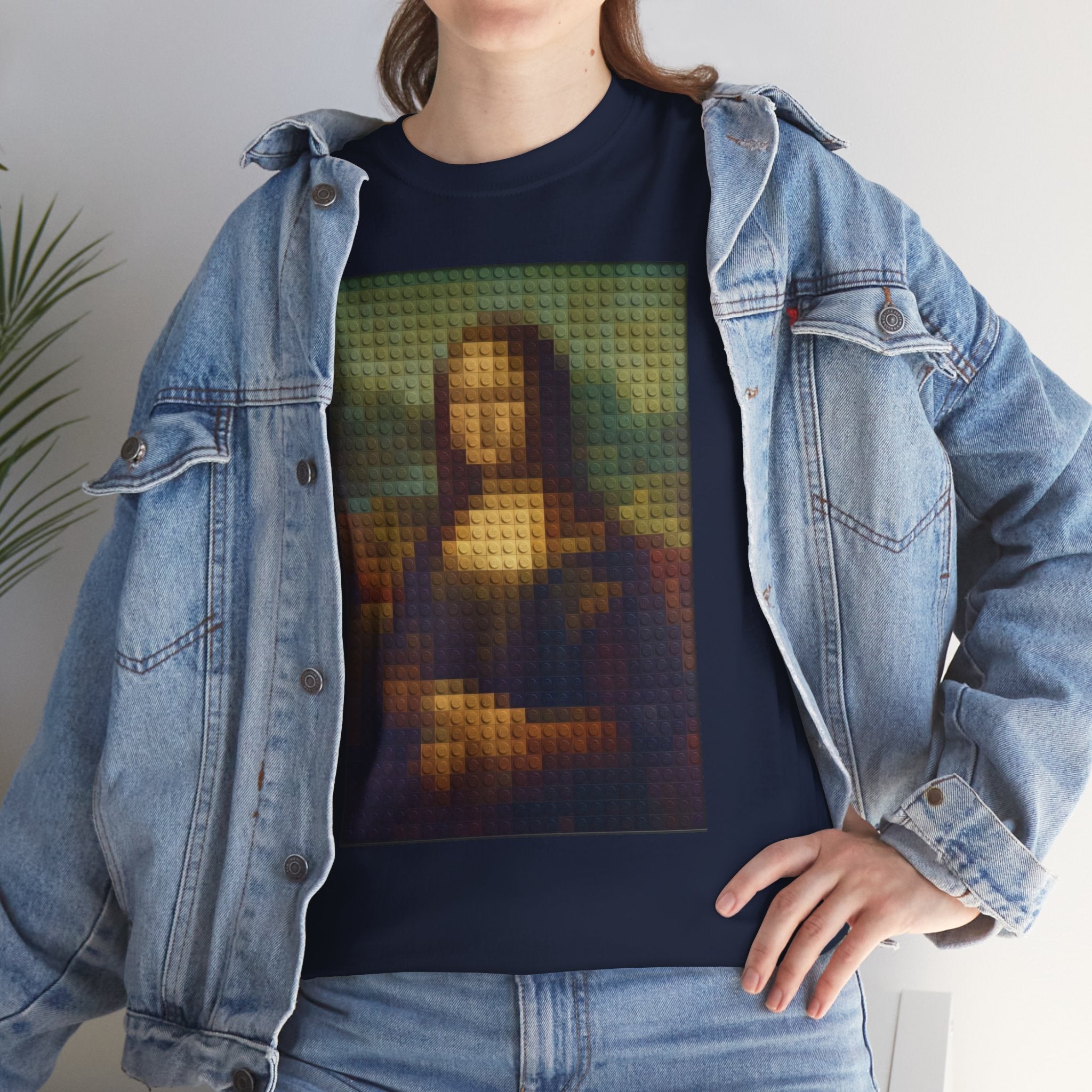 Pixelated Mona Lisa - T‑Shirt