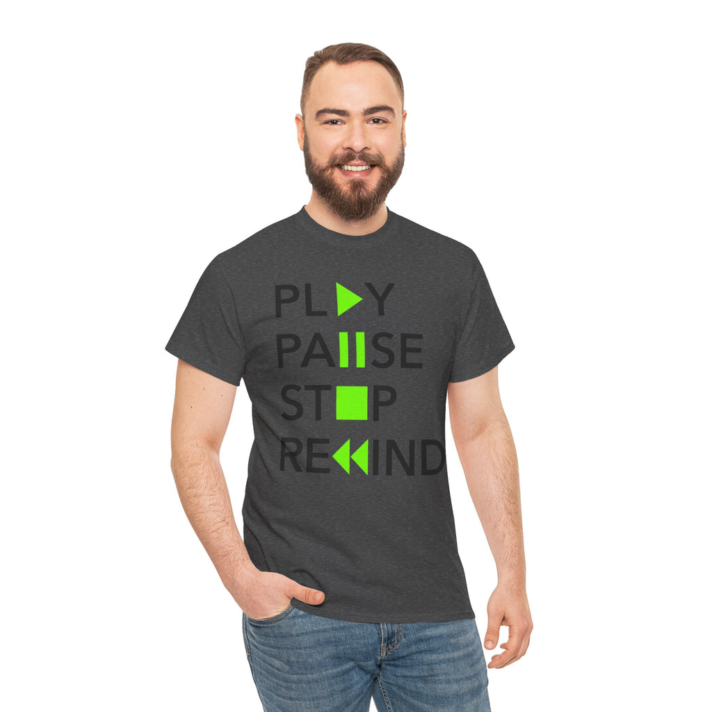Play Pause Stop Rewind — T-Shirt