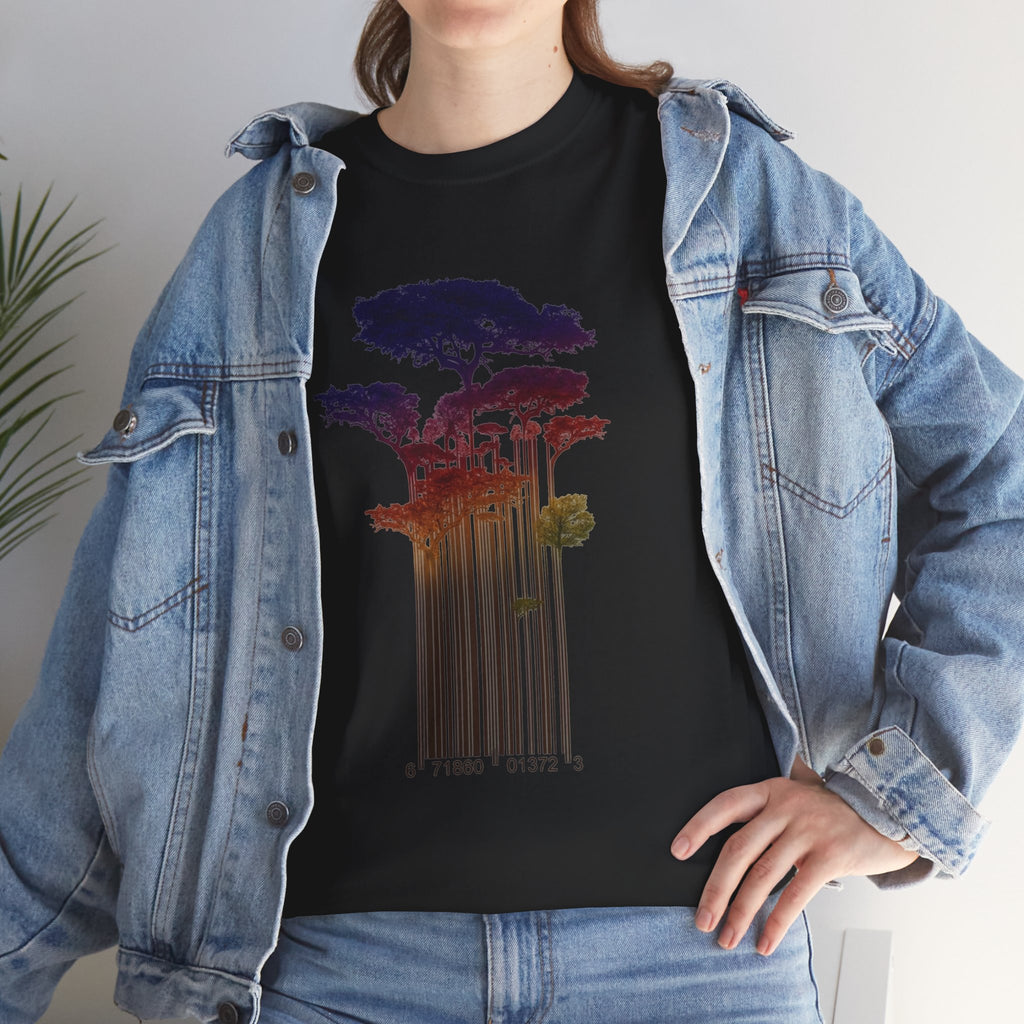 Barcode Forest T‑Shirt