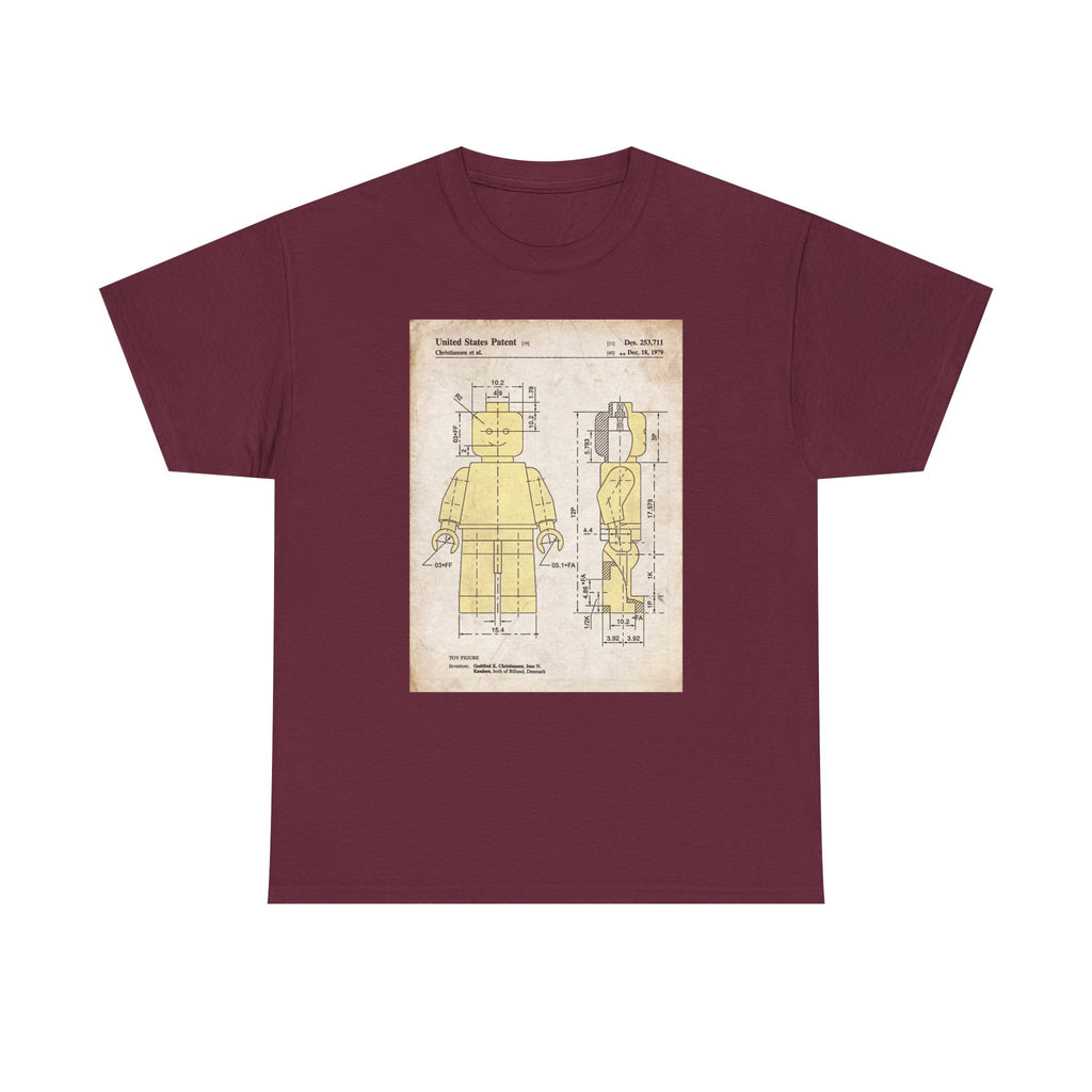 Lego Minifigure Patent T-Shirt – Pop Culture Graphic Tee