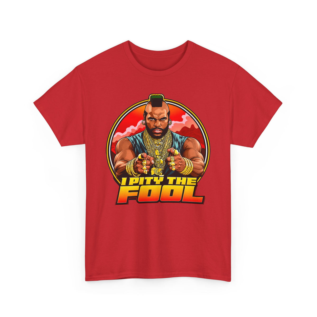 I Pity the Fool T-Shirt in Red – funny pop culture graphic tee