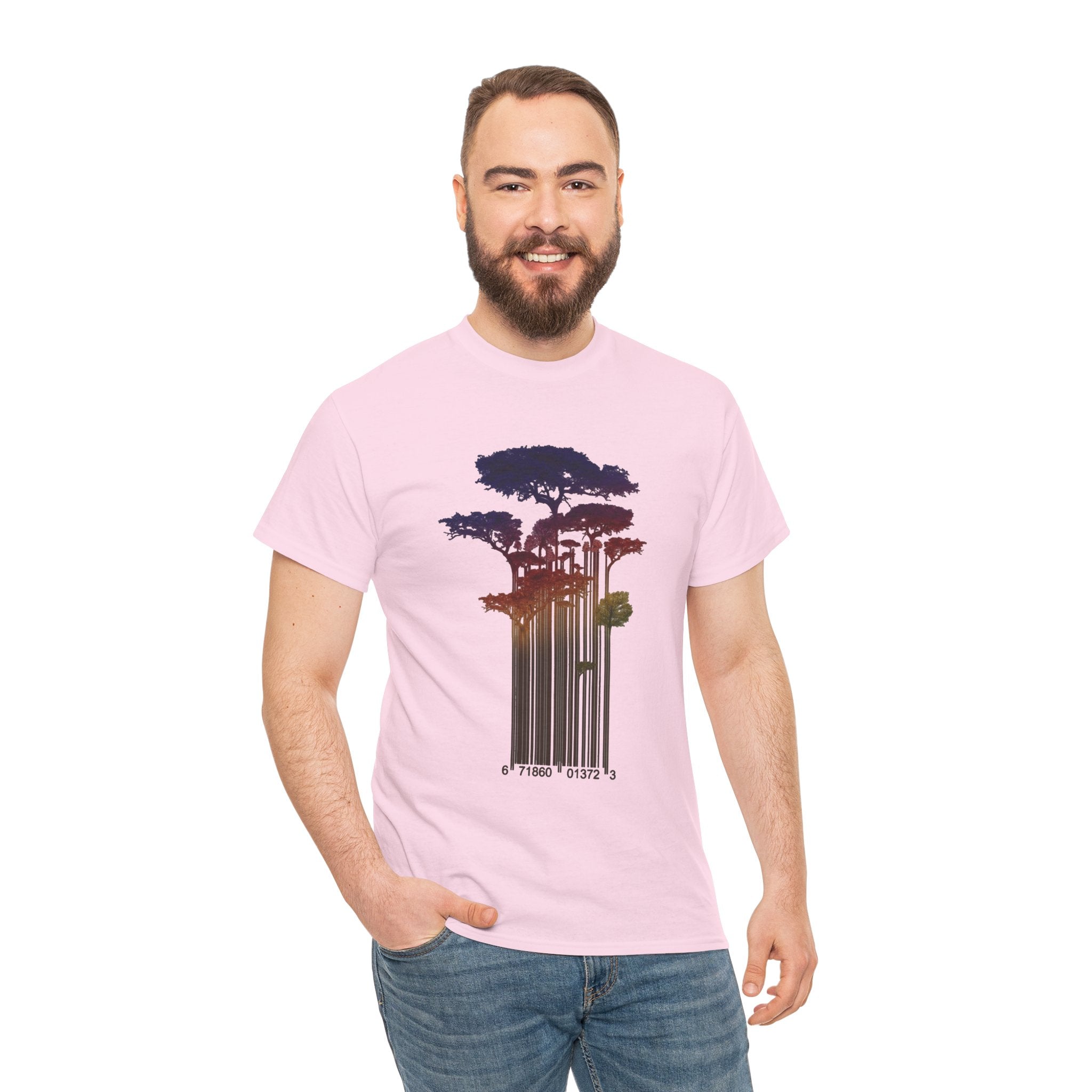 Barcode Forest T‑Shirt