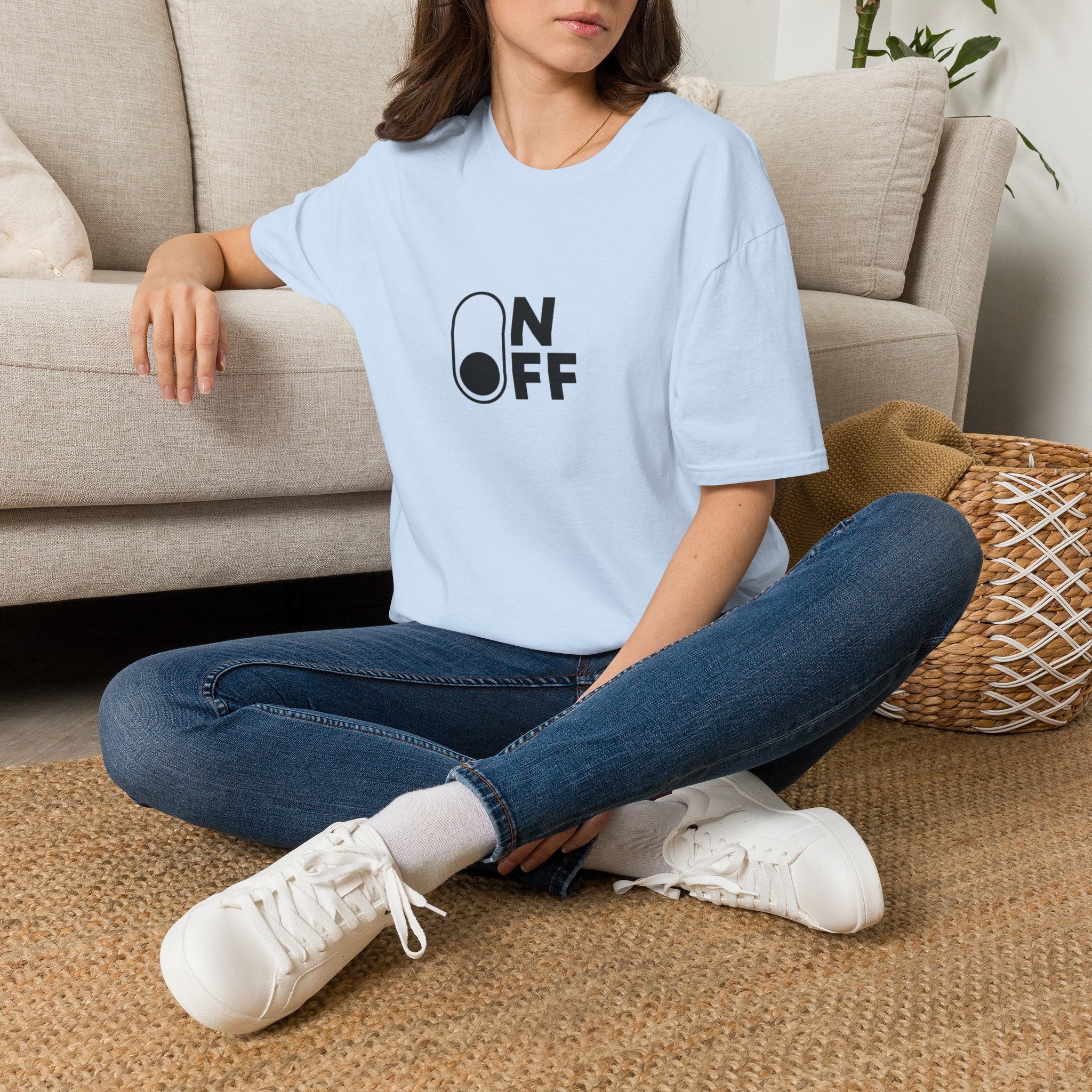 T-Shirt "On/Off" Minimalist Switch Graphic Tee