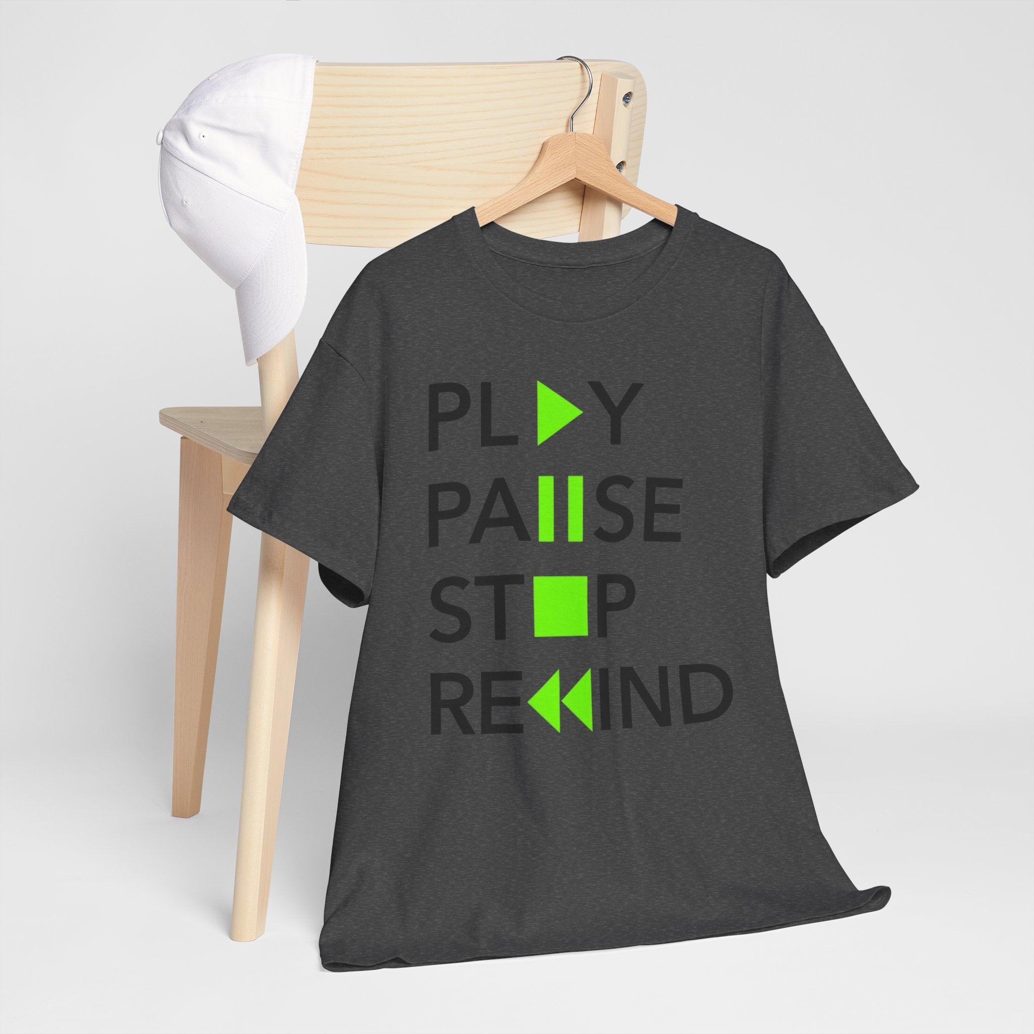 Play Pause Stop Rewind — T-Shirt