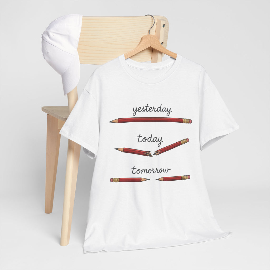 "yesterday, today, tomorrow" — Tshirt