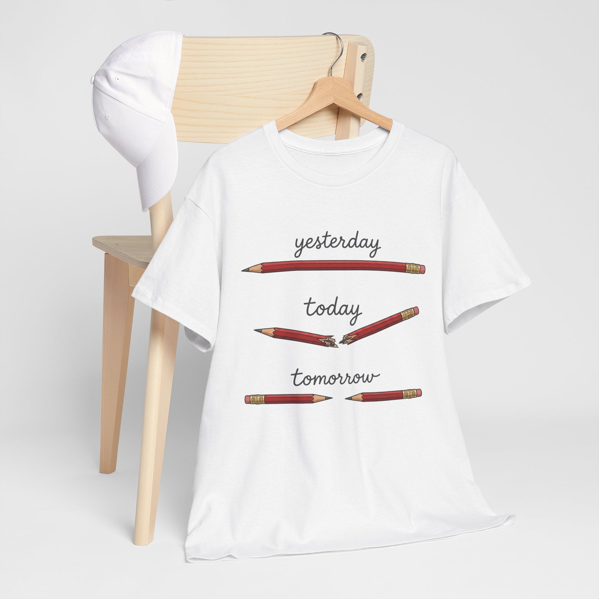 "yesterday, today, tomorrow" — Tshirt