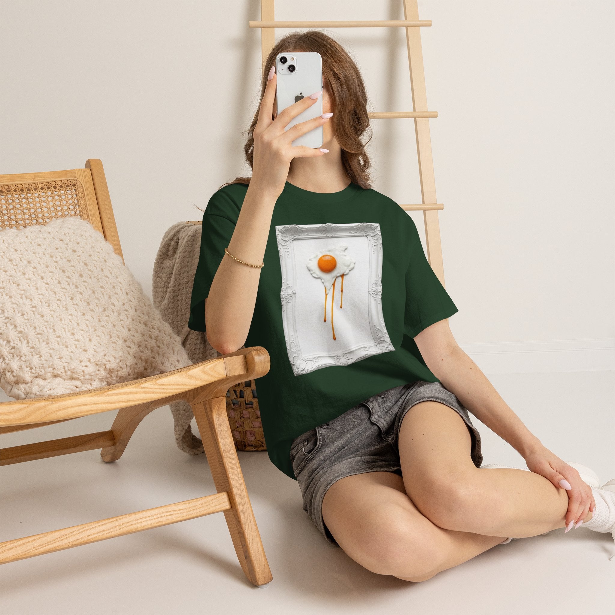 Artful Drip Fried Egg — T‑Shirt