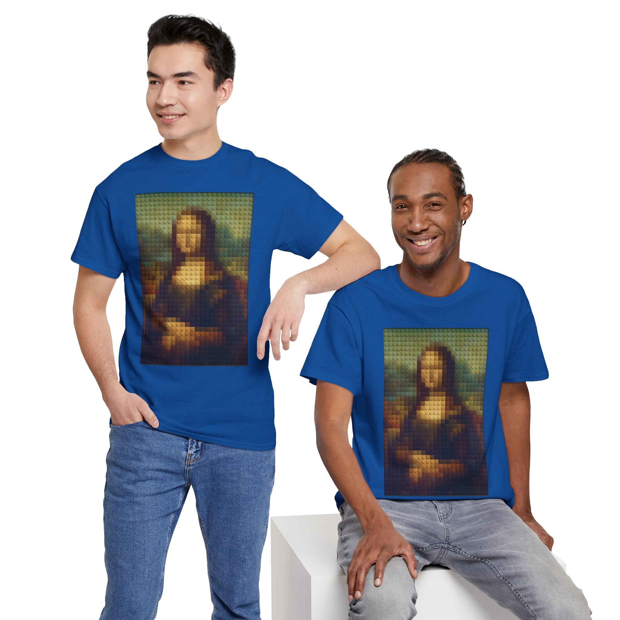 Pixelated Mona Lisa - T‑Shirt