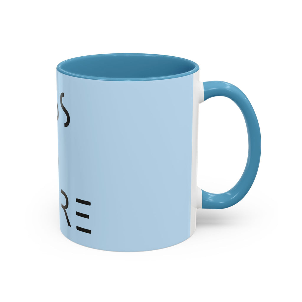 Less Is More Minimalist Accent Coffee Mug — Blue 11/15oz