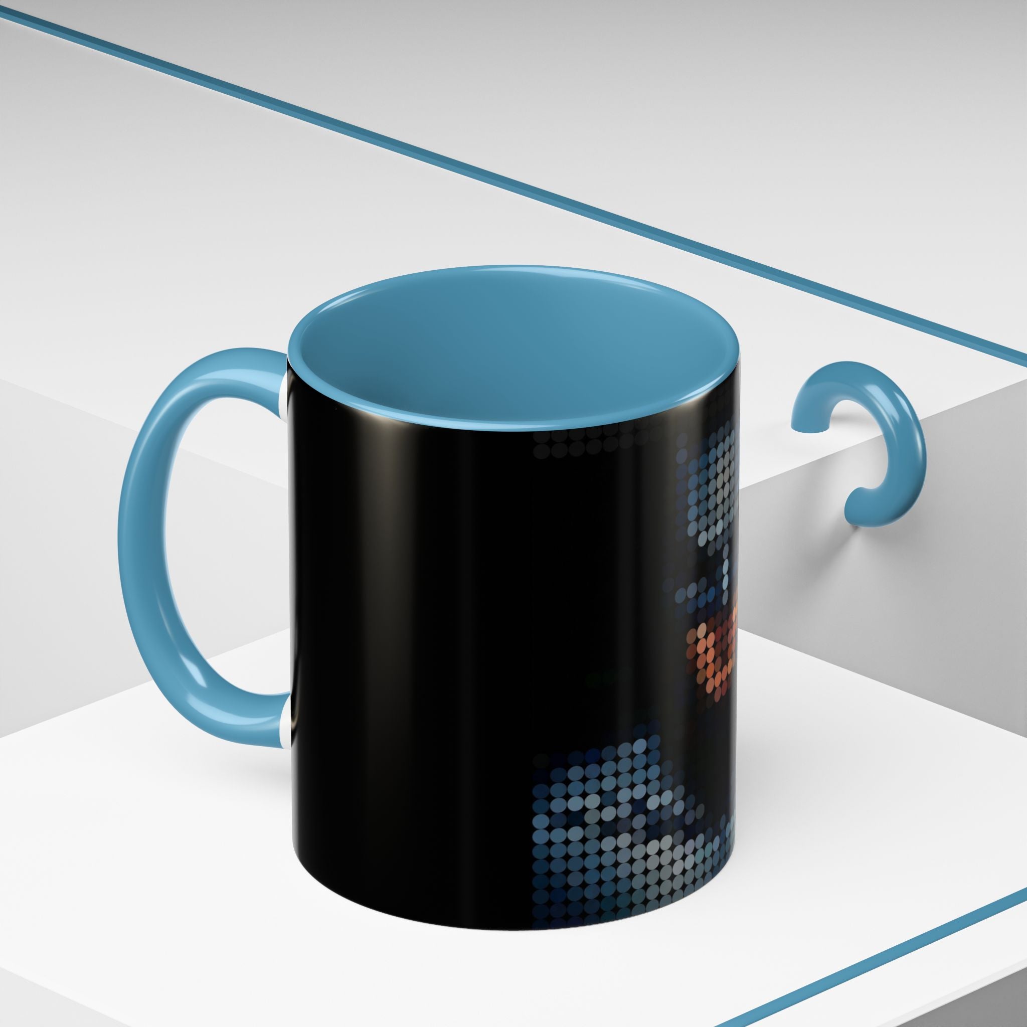 Pixel Art Dark Knight — Coffee Mug