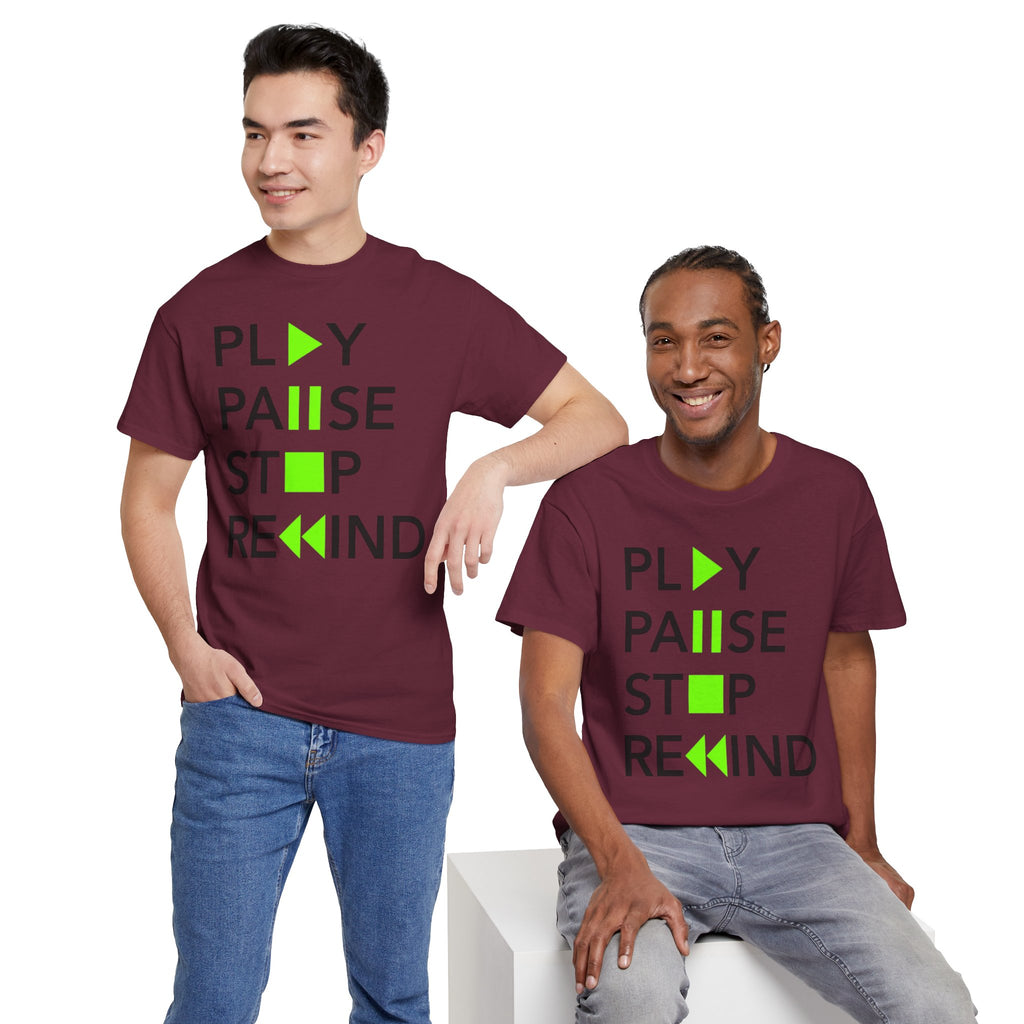Play Pause Stop Rewind — T-Shirt