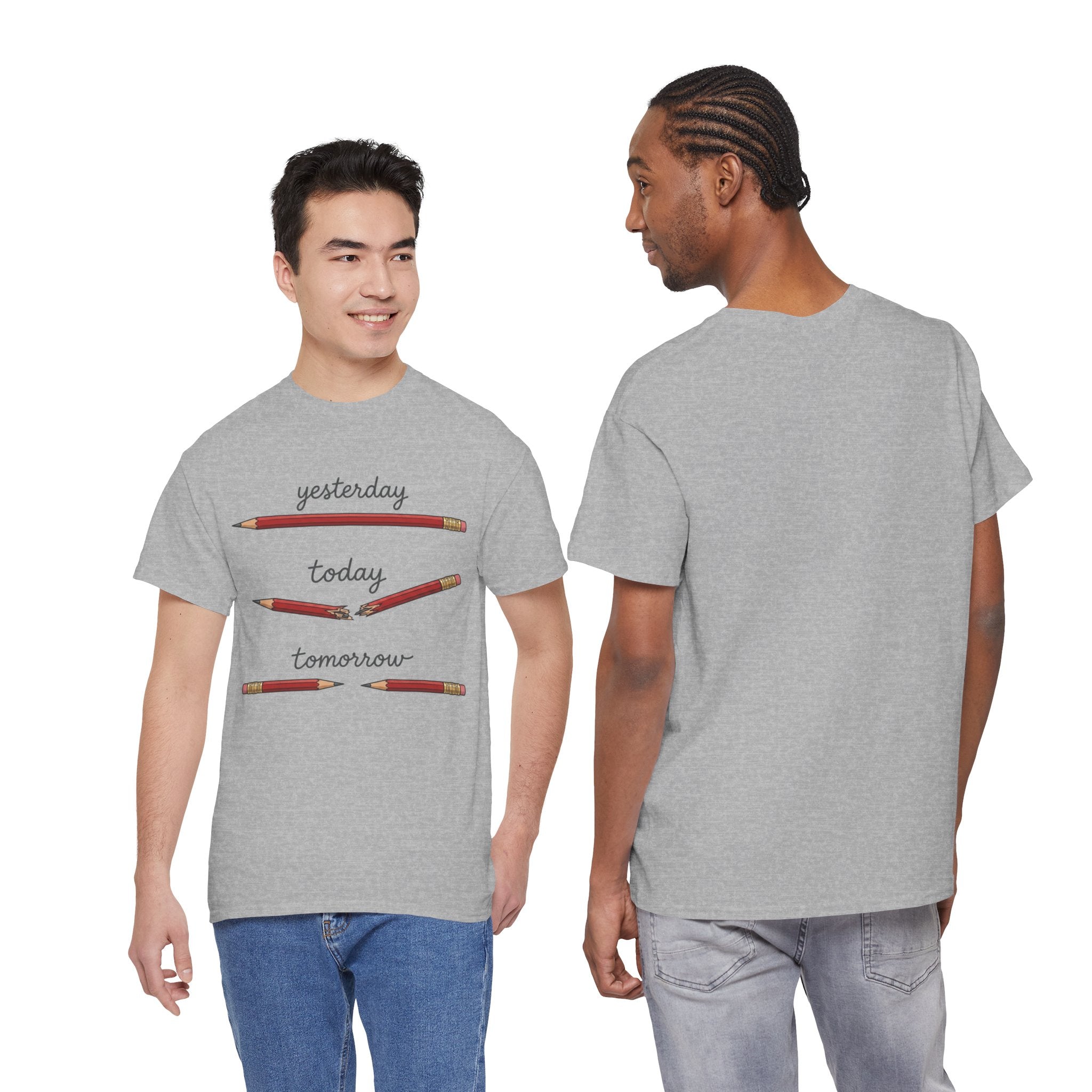 "yesterday, today, tomorrow" — Tshirt