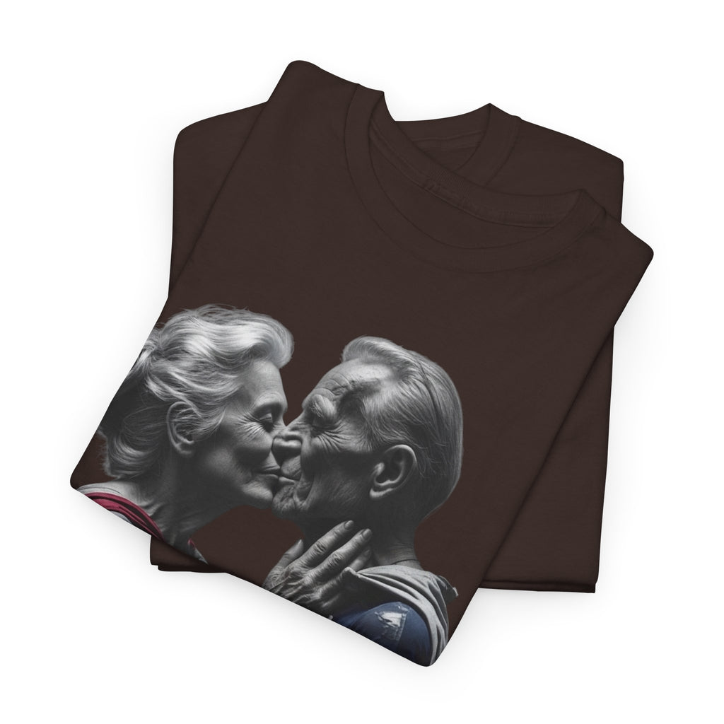 Kissing Old Superheroes — T‑Shirt