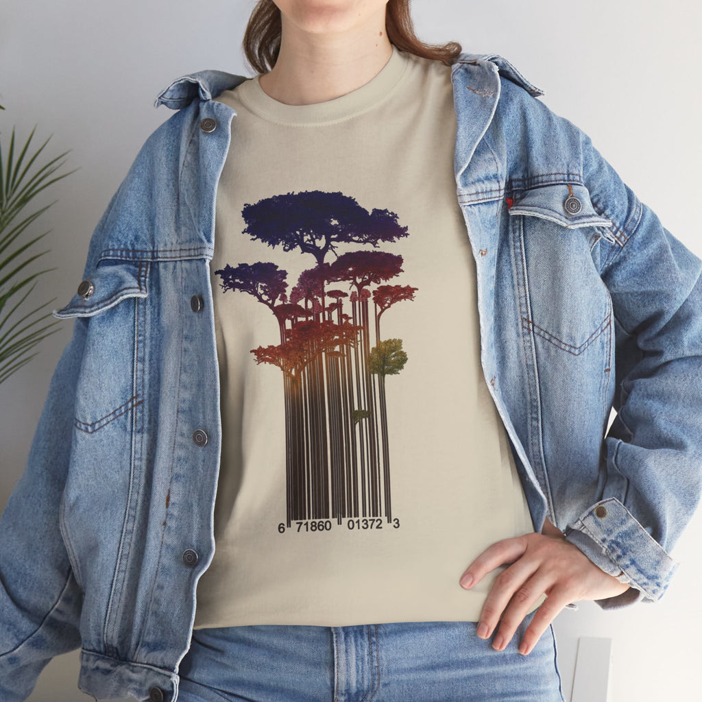 Barcode Forest T‑Shirt