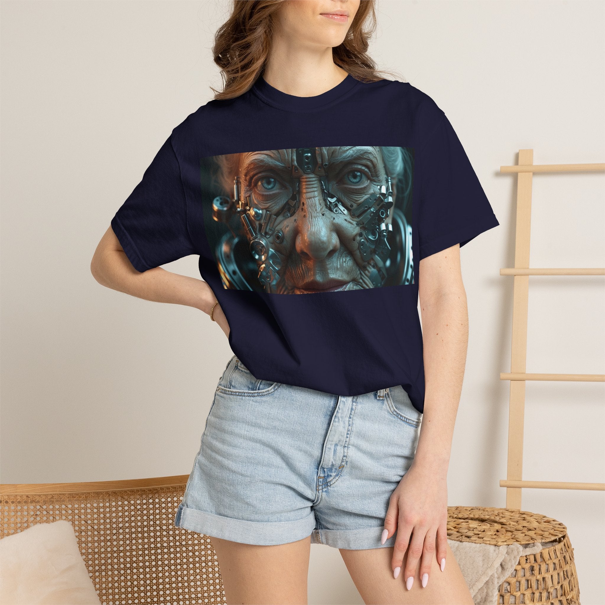 Cybernetic Old Face —T‑Shirt