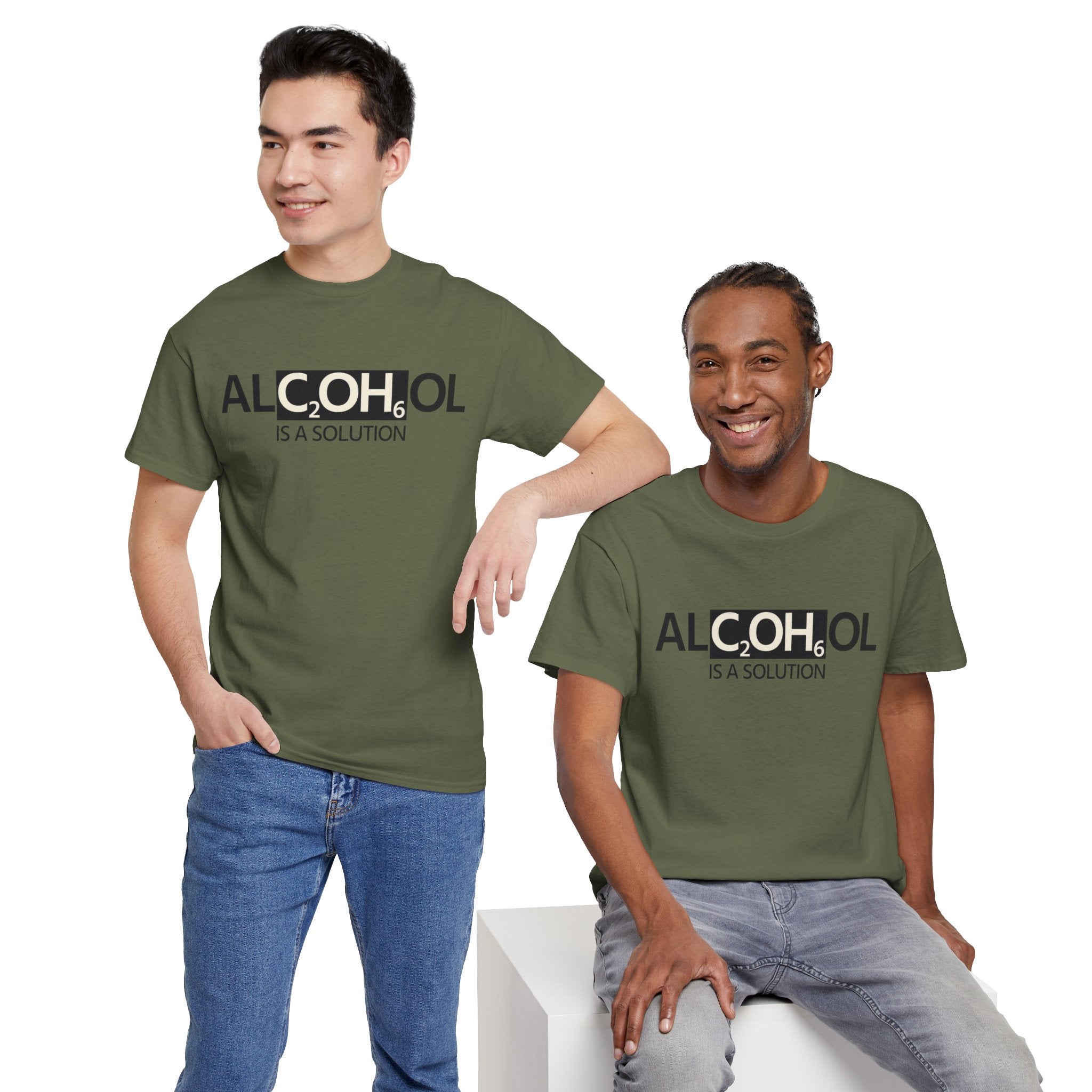 "Alcohol Is A Solution" — T-Shirt