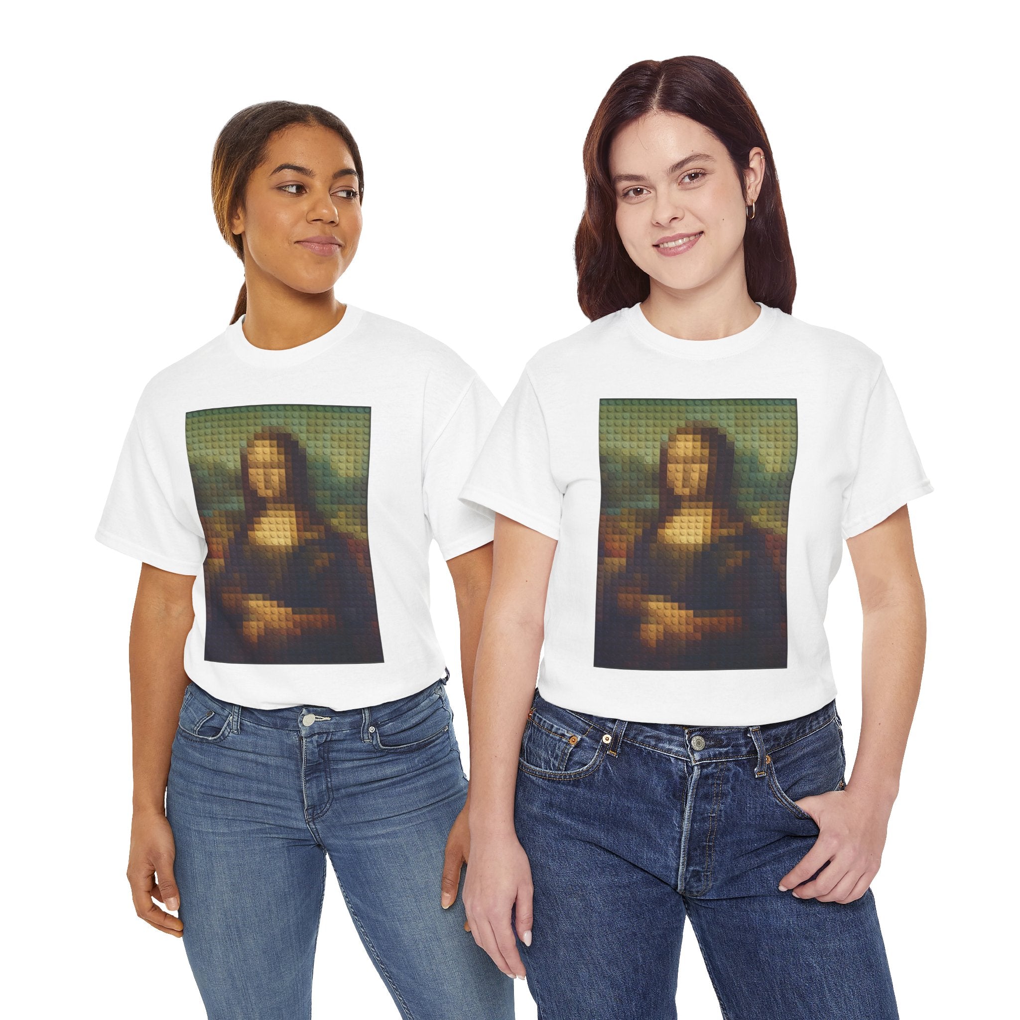 Pixelated Mona Lisa - T‑Shirt