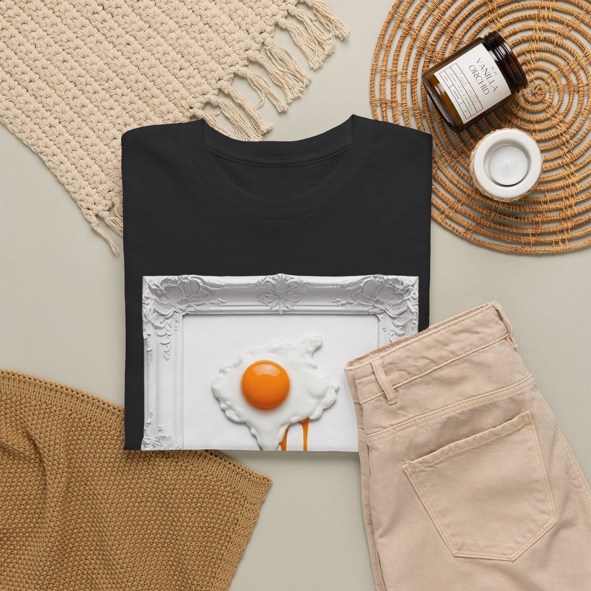 Artful Drip Fried Egg — T‑Shirt