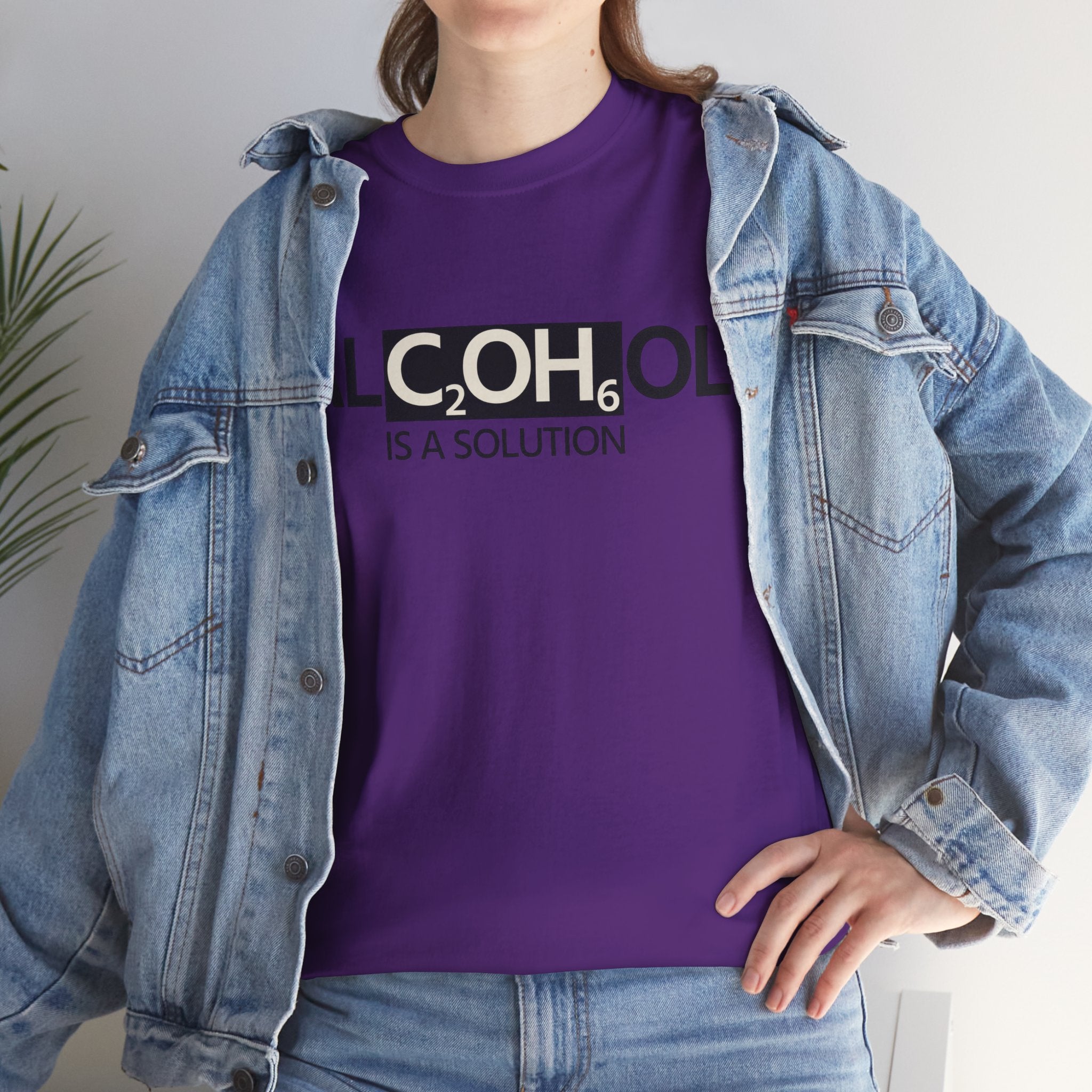 "Alcohol Is A Solution" — T-Shirt