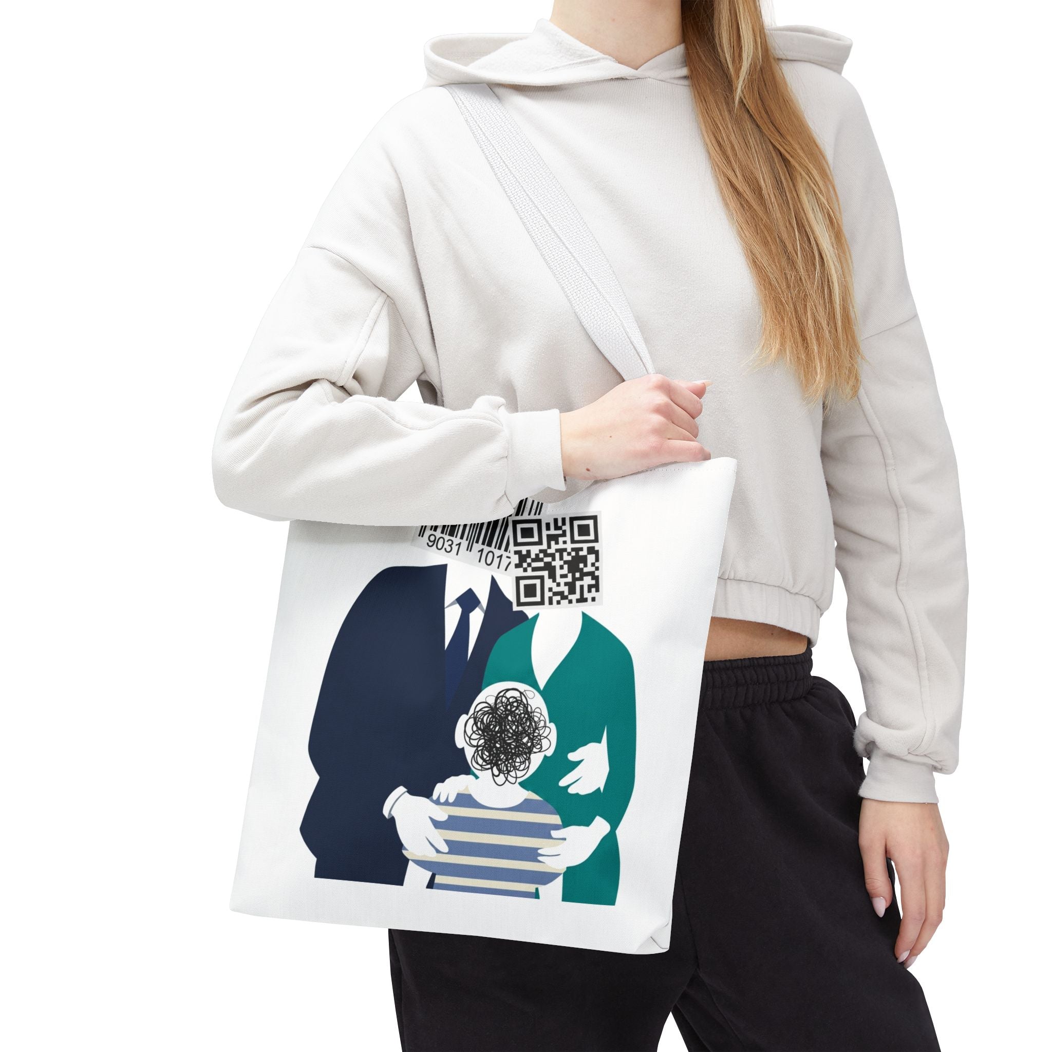 Barcode Family Portrait Tote Bag