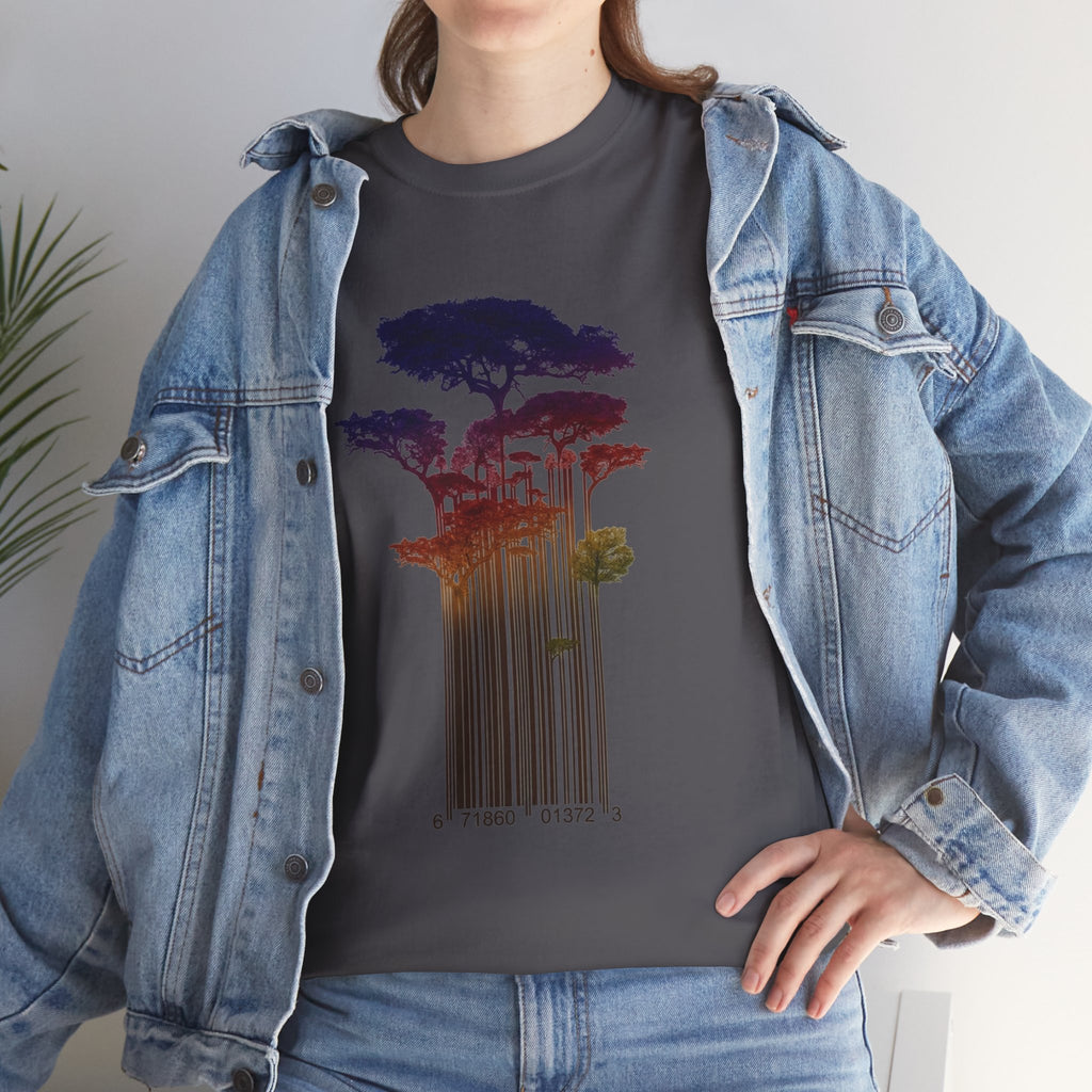 Barcode Forest T‑Shirt