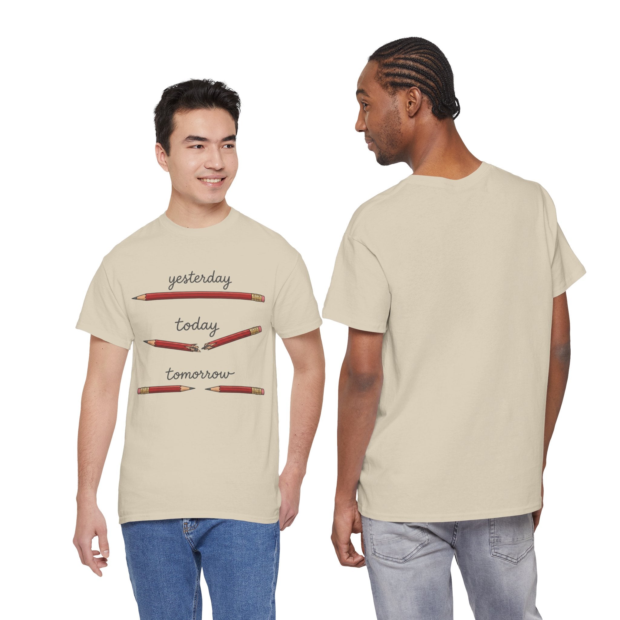 "yesterday, today, tomorrow" — Tshirt