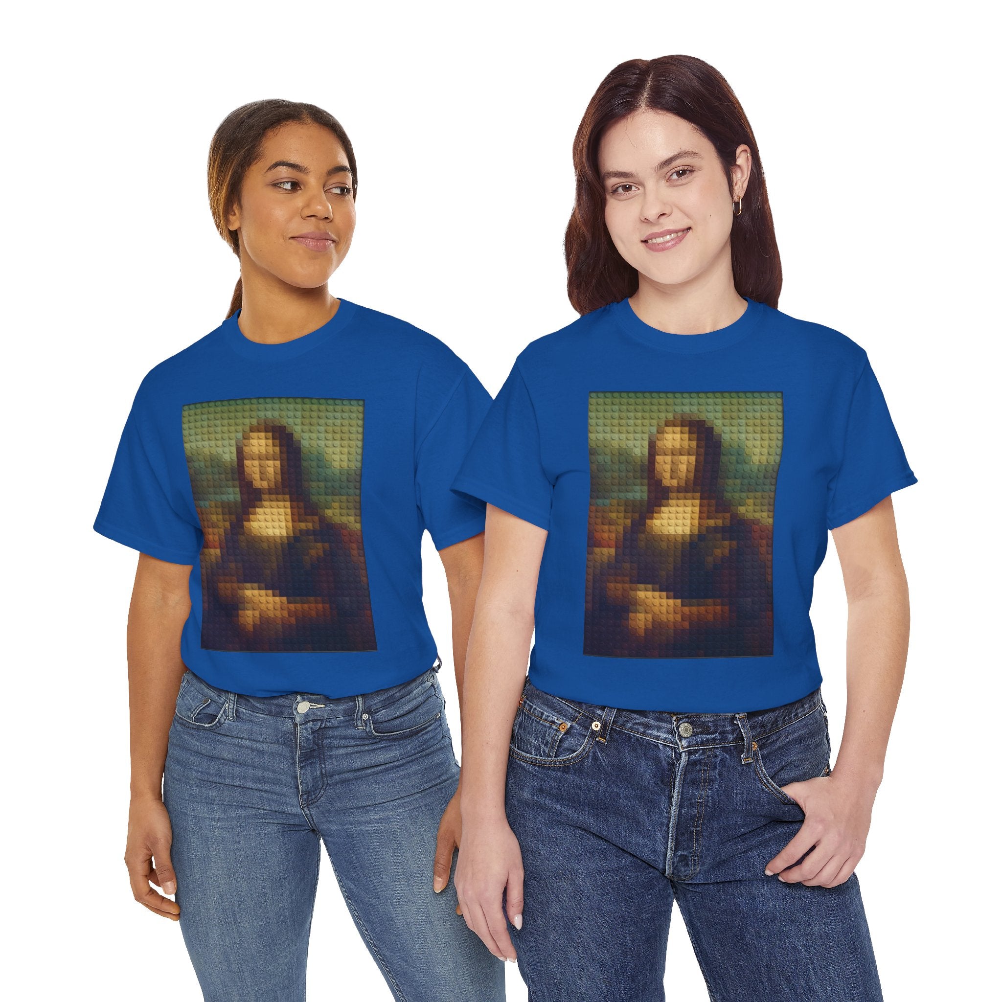 Pixelated Mona Lisa - T‑Shirt