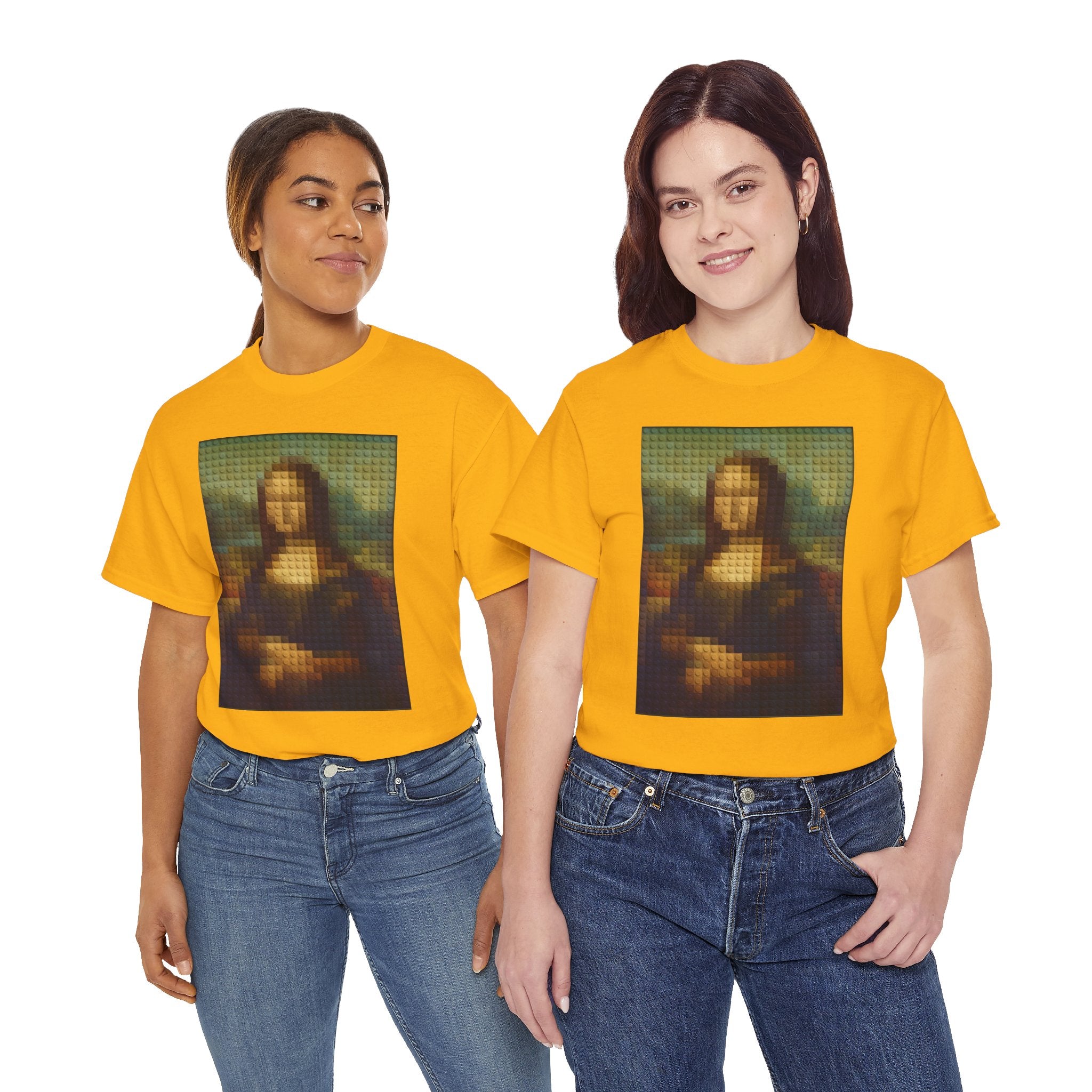 Pixelated Mona Lisa - T‑Shirt