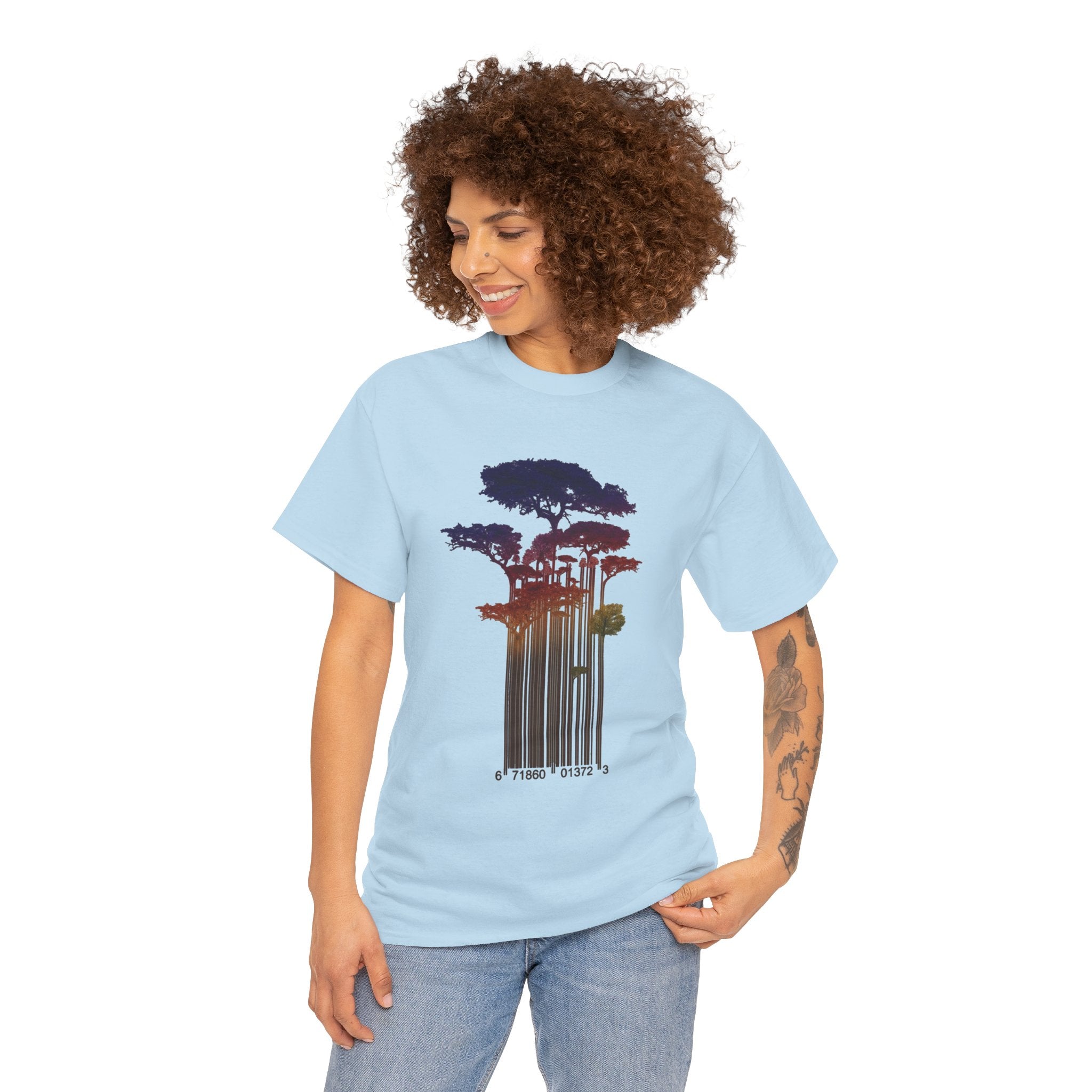 Barcode Forest T‑Shirt