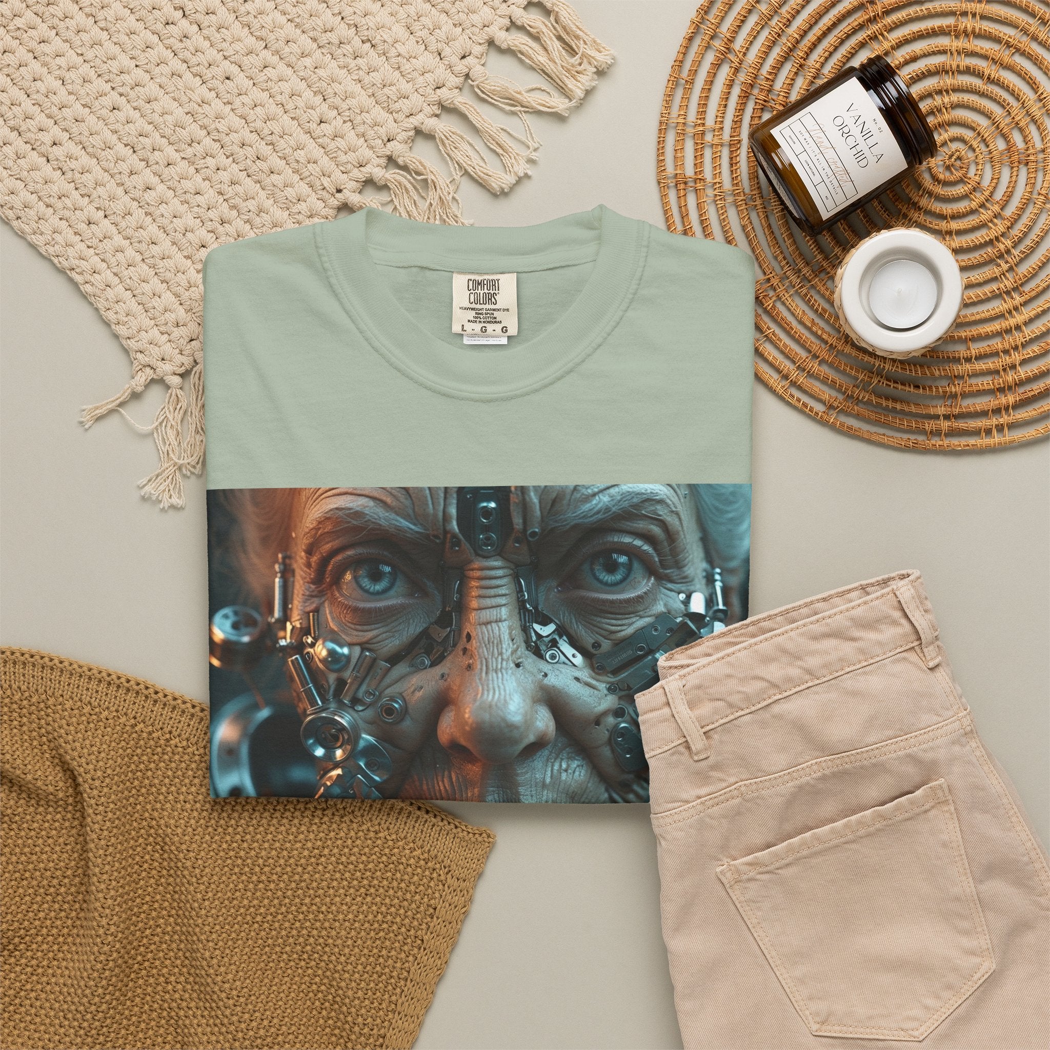 Cybernetic Old Face —T‑Shirt