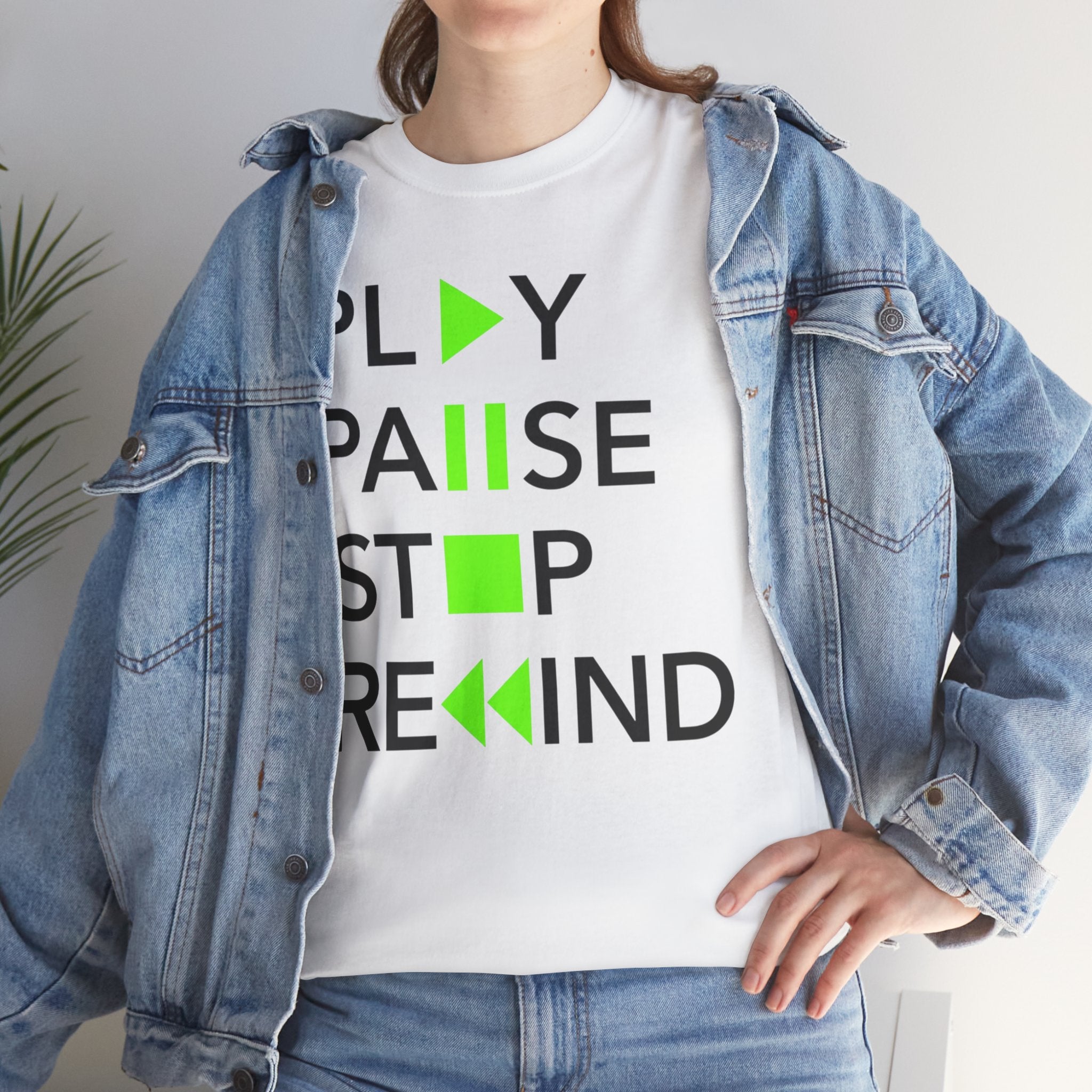 Play Pause Stop Rewind — T-Shirt