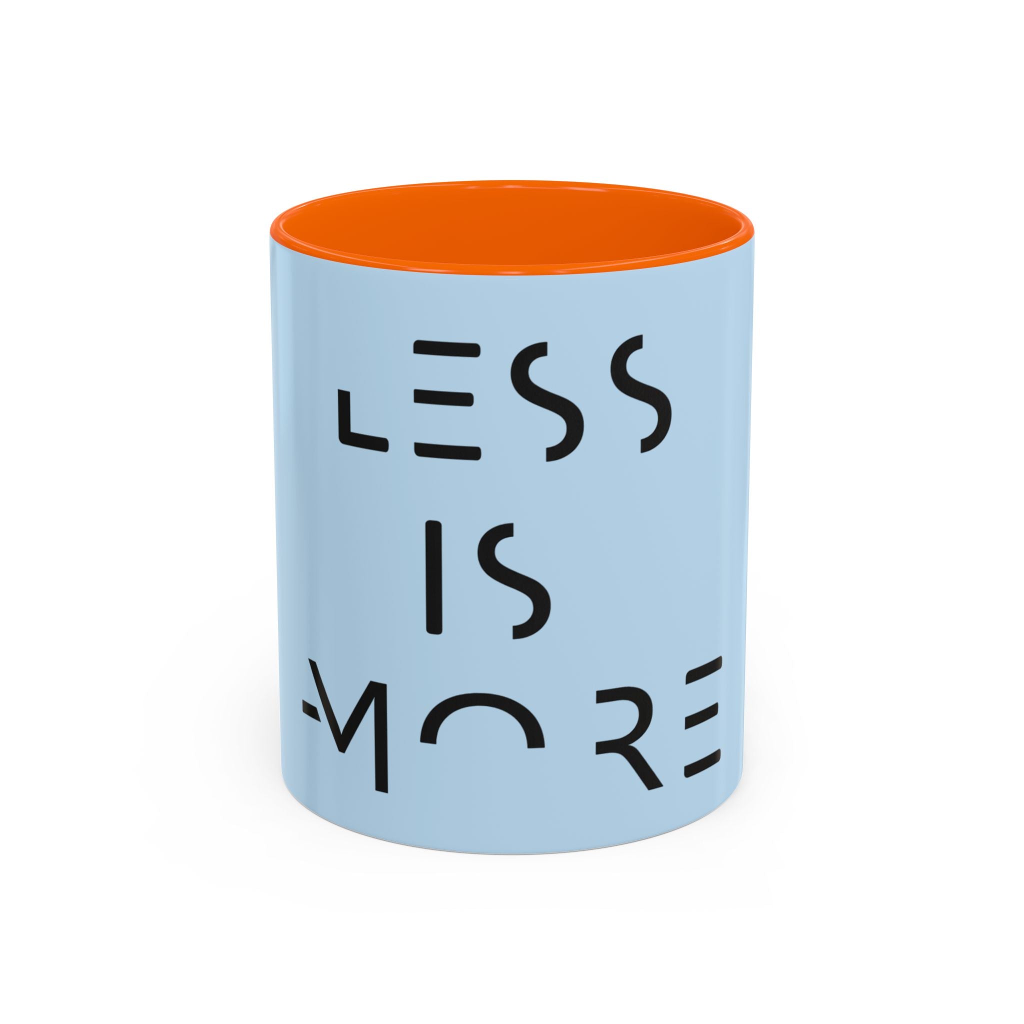 Less Is More Minimalist Accent Coffee Mug — Blue 11/15oz