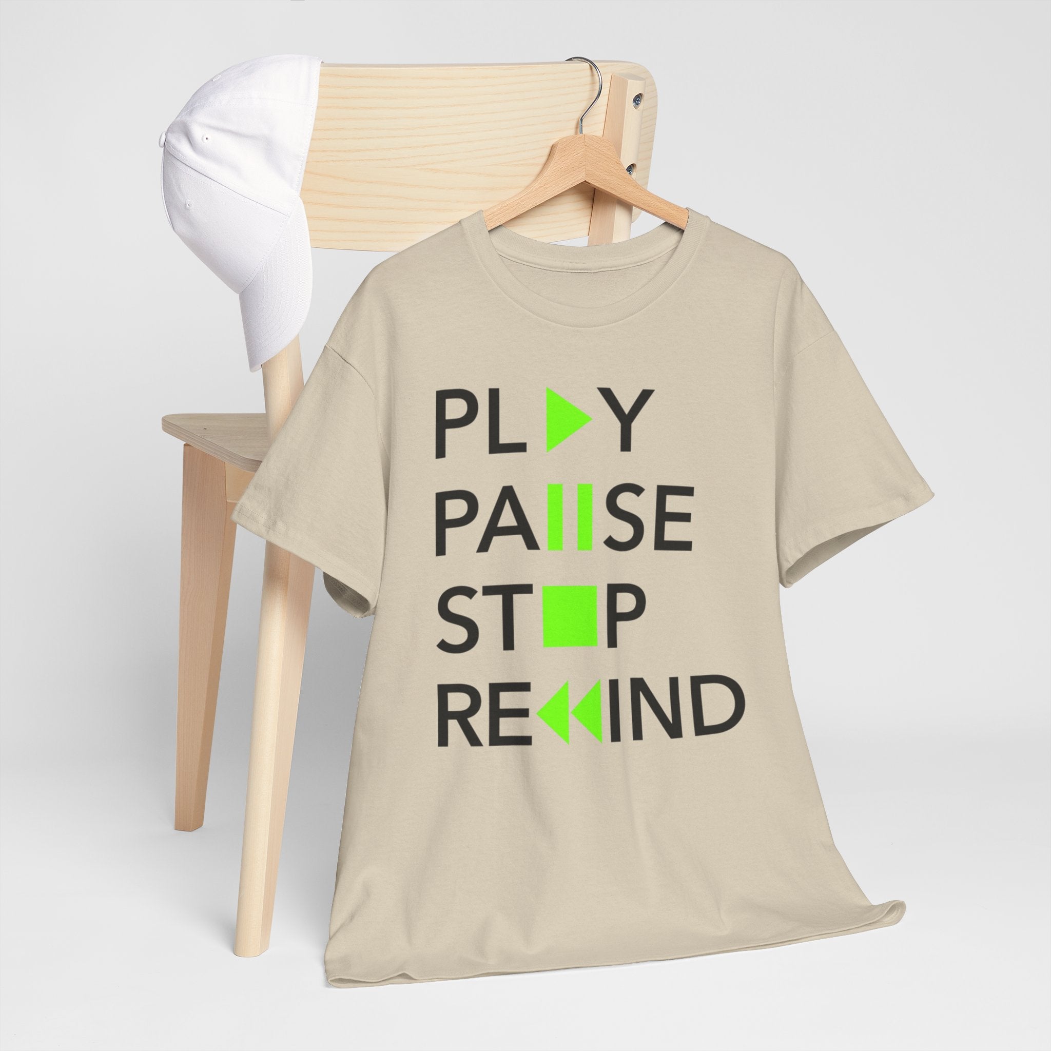Play Pause Stop Rewind — T-Shirt