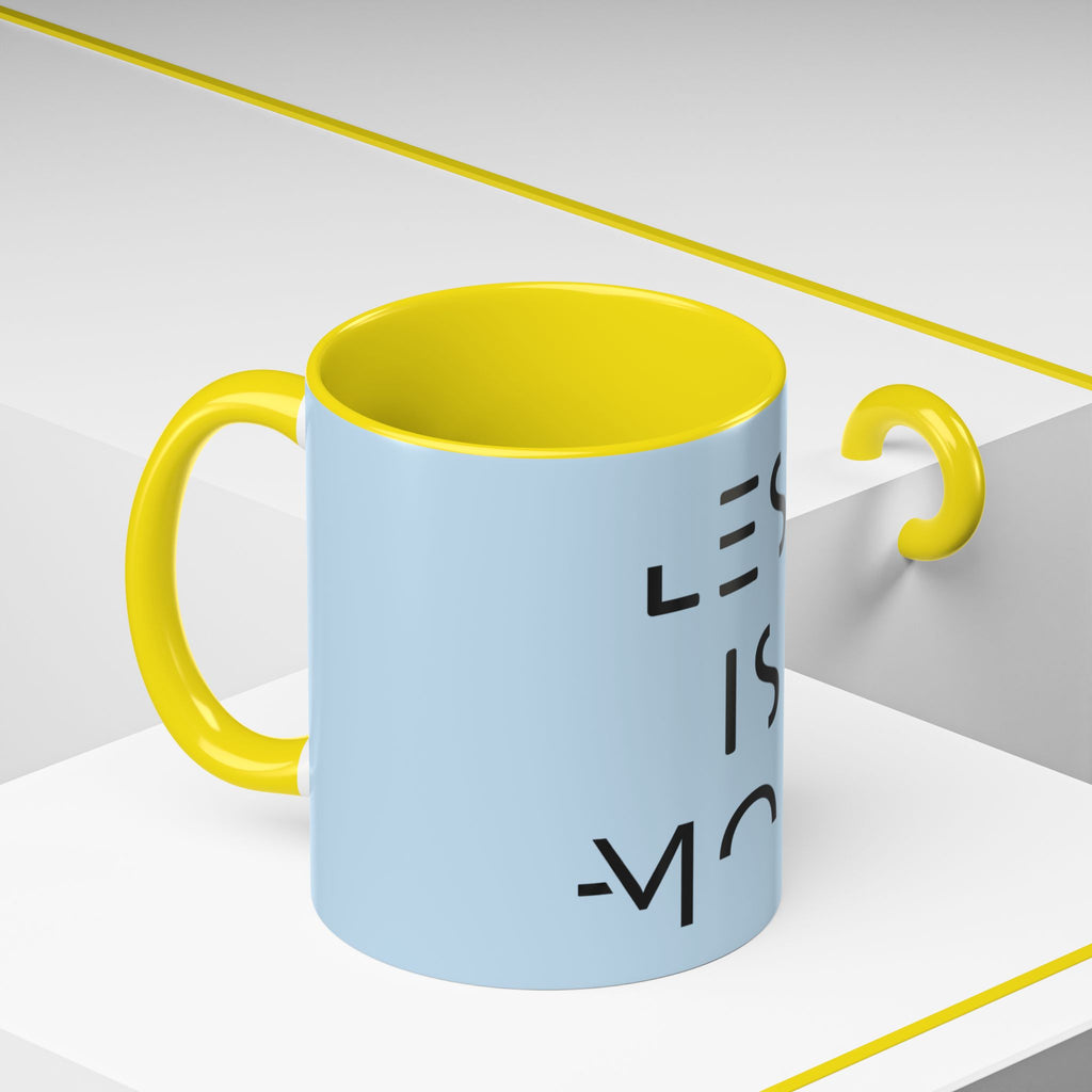 Less Is More Minimalist Accent Coffee Mug — Blue 11/15oz