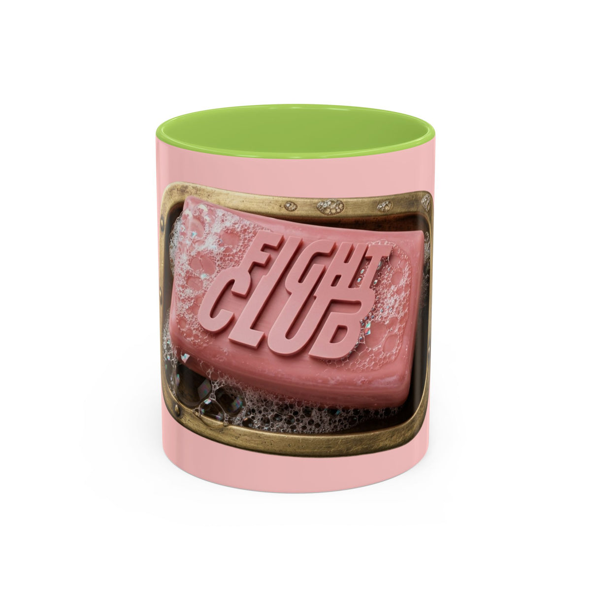 Fight Club Soap Bar Mug in Light Green – Fight Club pink soap bar cult film mug